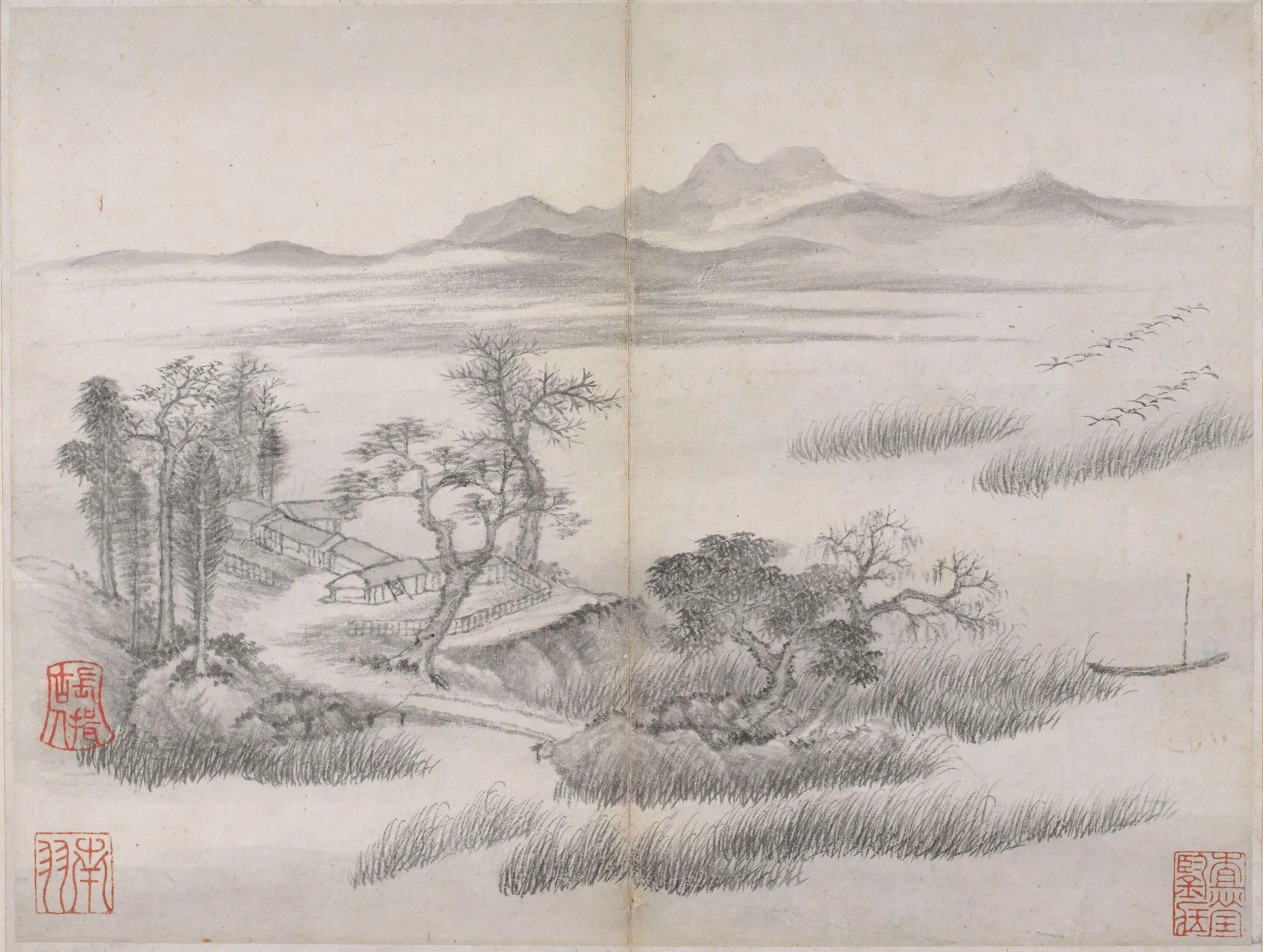 明代【丁云鹏】《山水册》 第8张