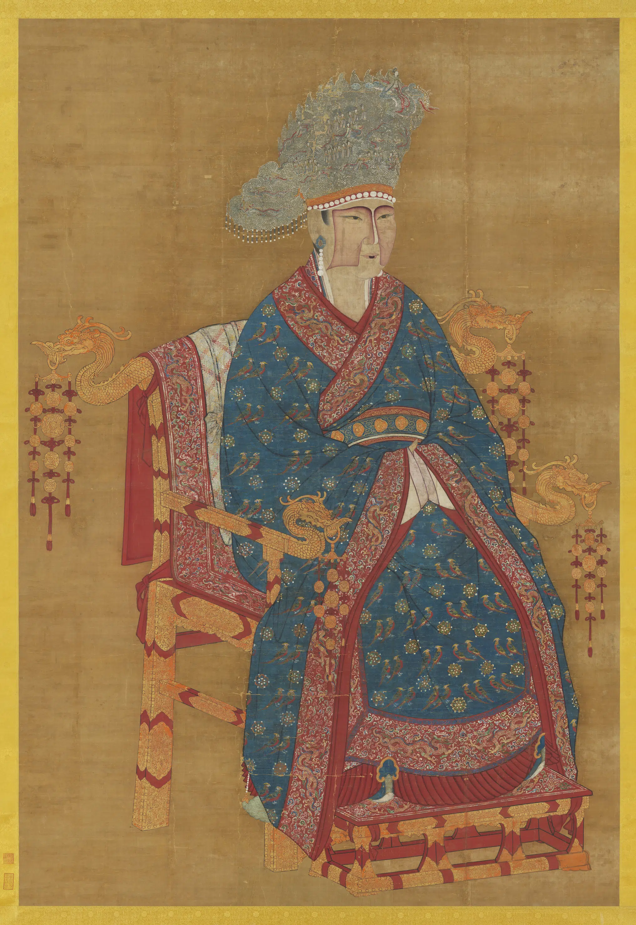 宋代《宋真宗后坐像图轴》