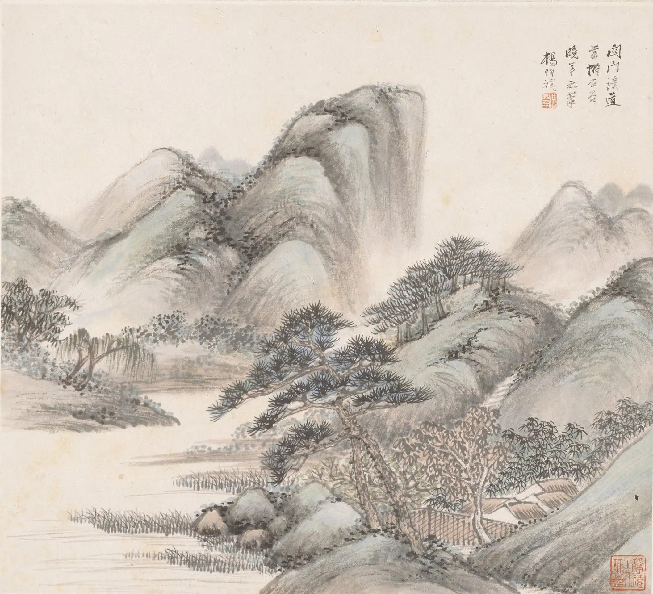 清代【杨伯润】《山水册》 第4张