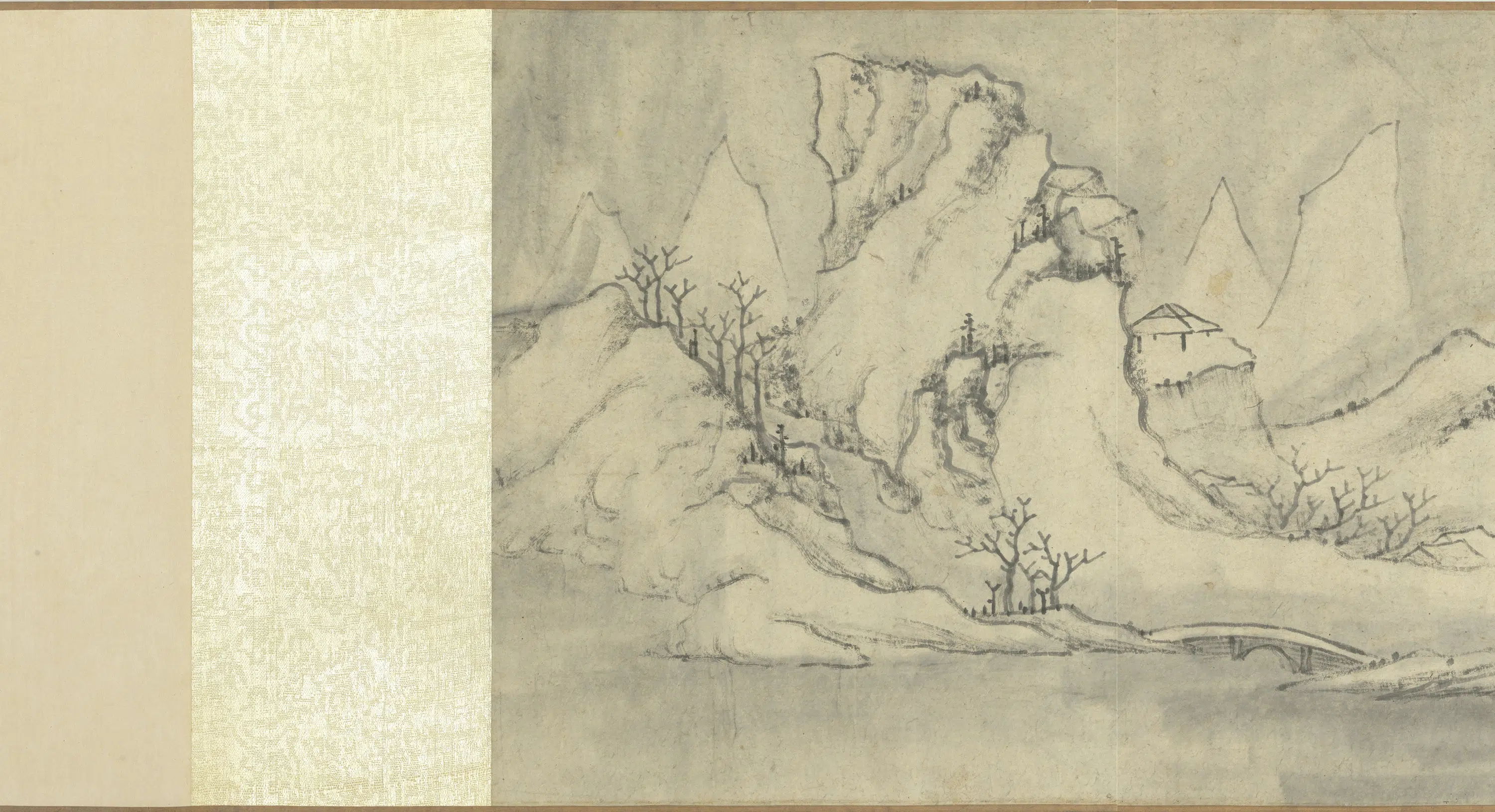 明朝《明人画雪景卷》 第1张