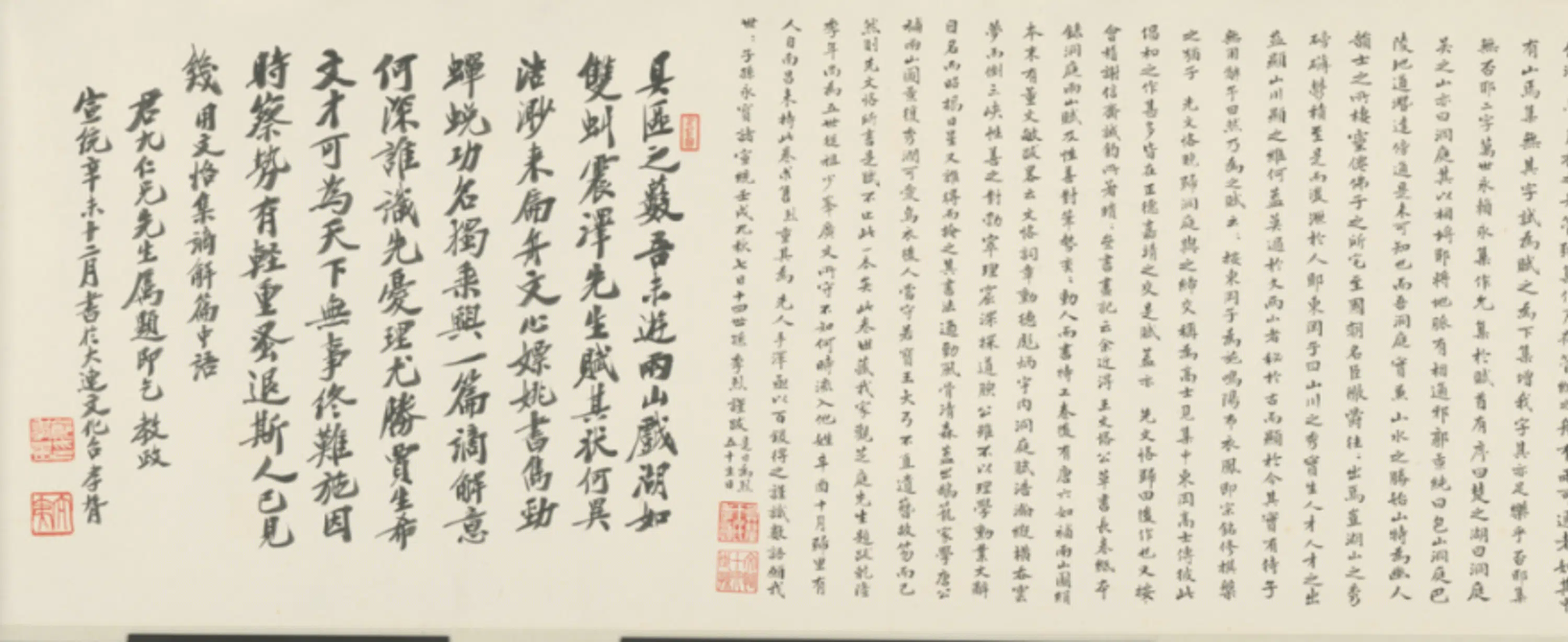 明朝【王鏊】《行书洞庭两山赋卷》 第1张