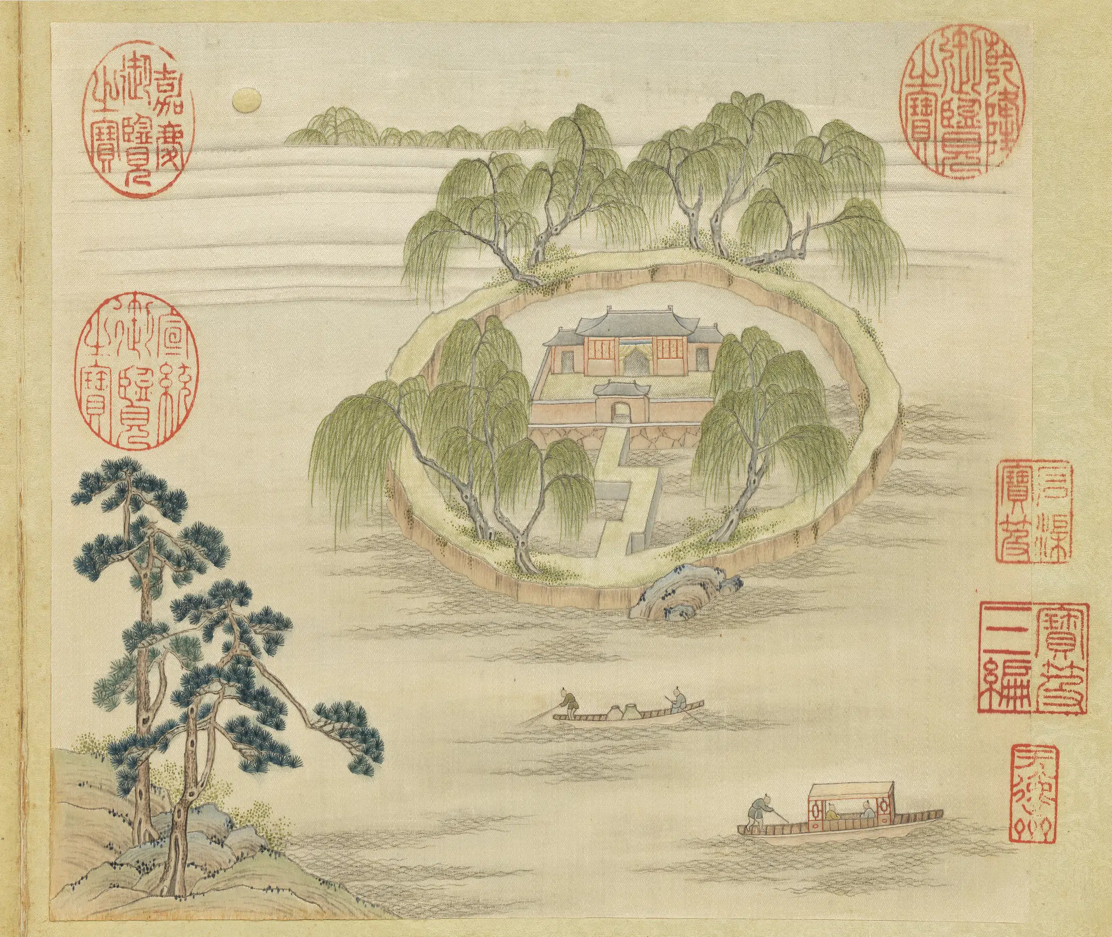 《绣线西湖图册》
