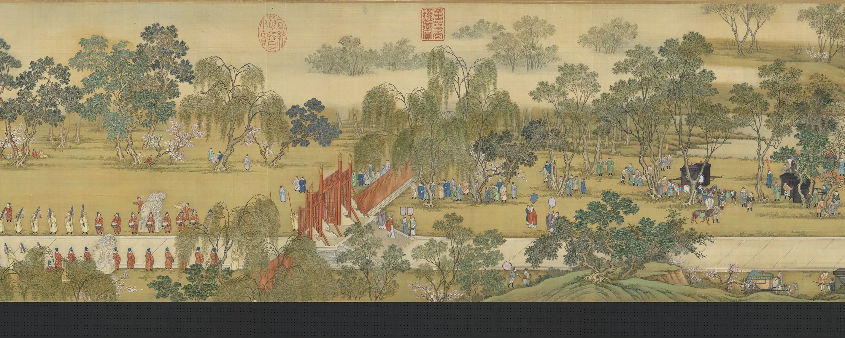 清代【周鲲】《院本汉宫春晓图》 第14张