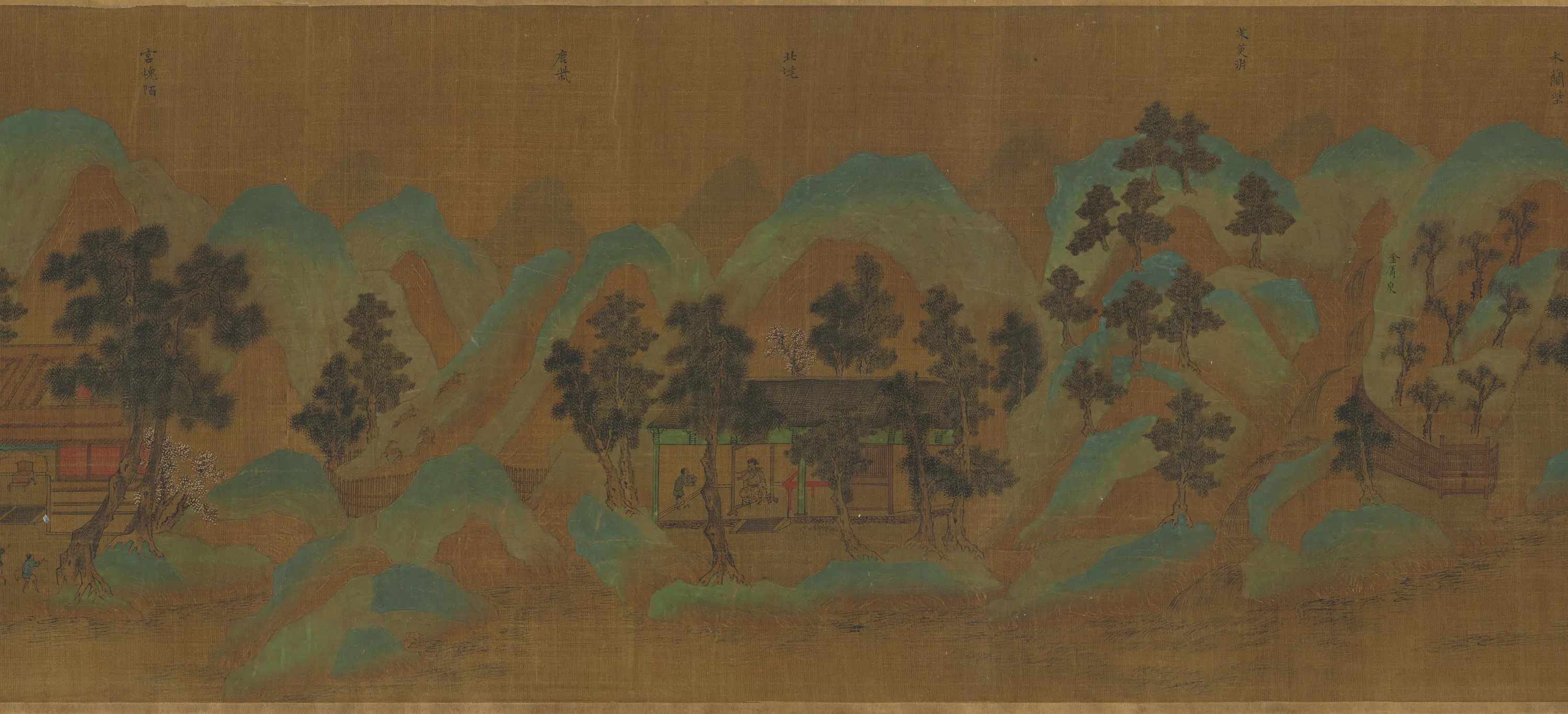 北宋【郭忠恕】《仿王摩诘辋川图卷》 第3张 北宋【郭忠恕】《仿王摩诘辋川图卷》 第3张
