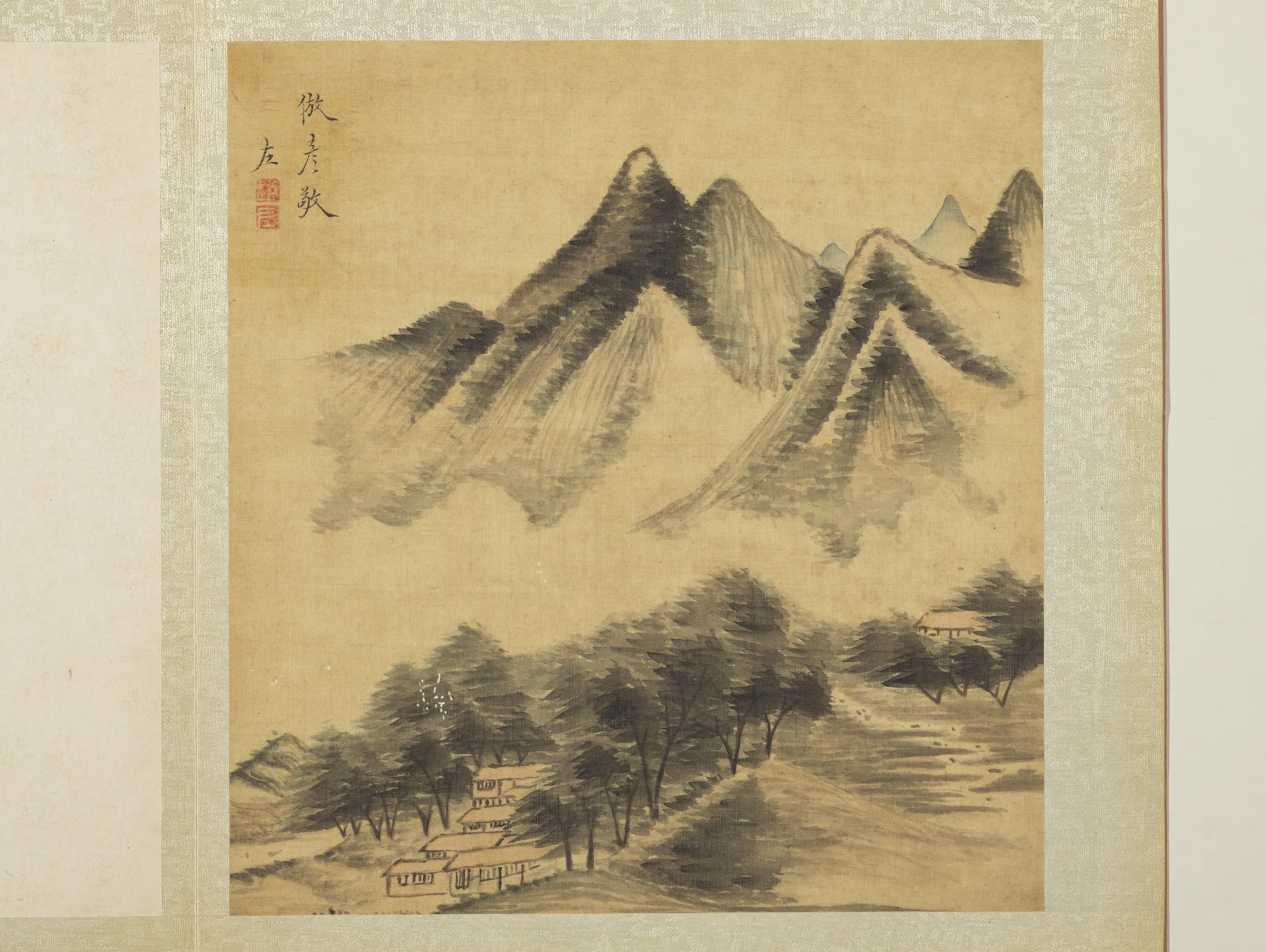 明朝【赵左】《山水册》 第7张