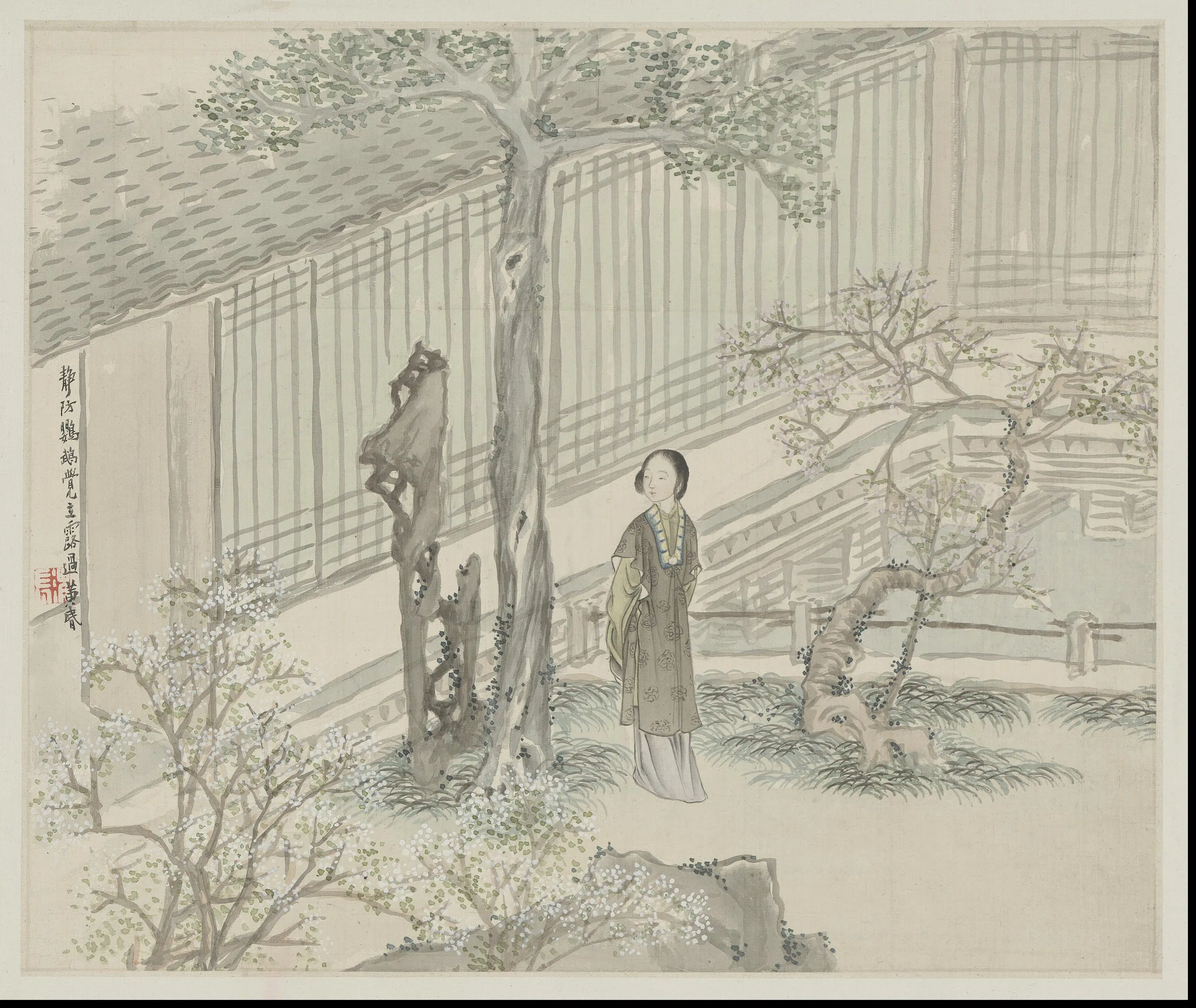 清代【任熊】《姚燮诗意图第十册-24开》 第11张