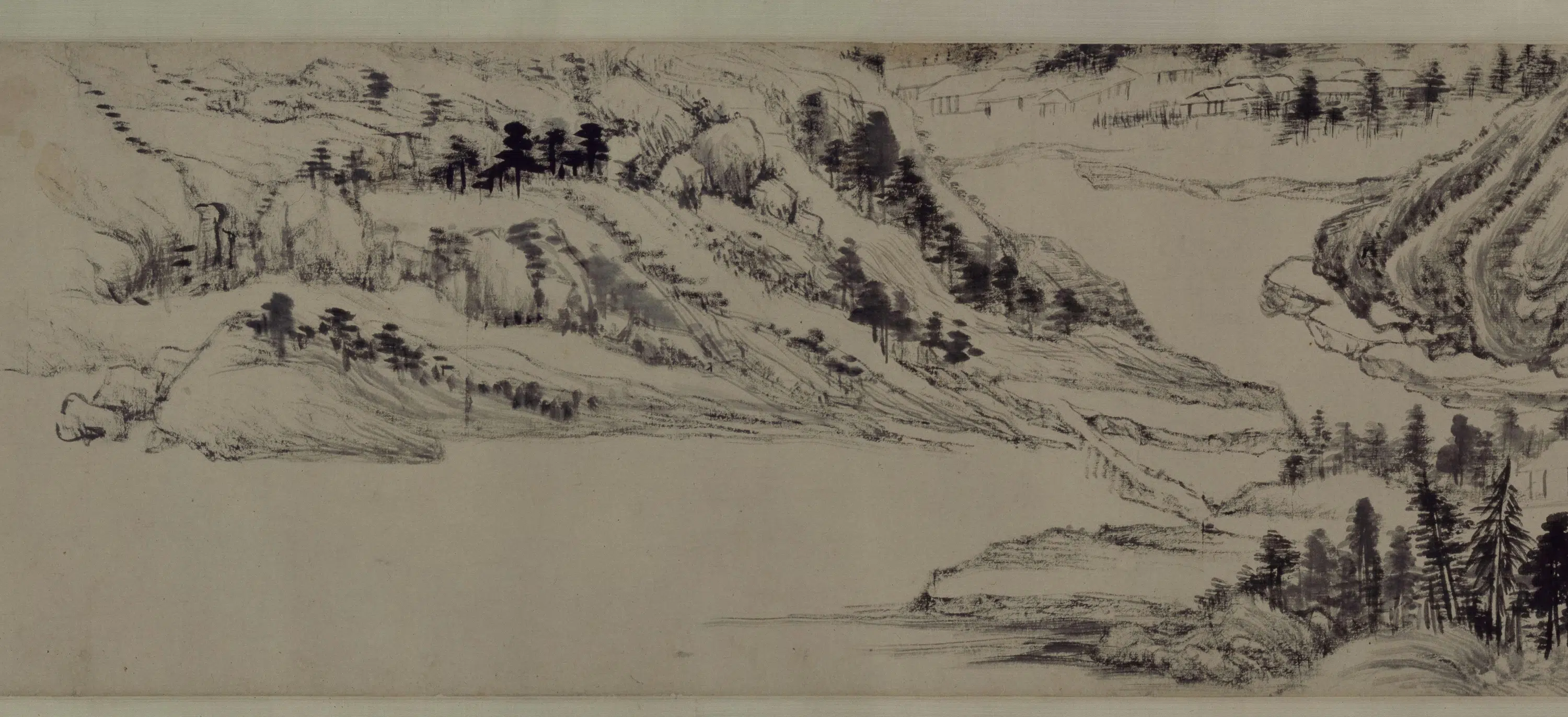 明朝【董其昌】《仿黄公望山水卷》 第3张
