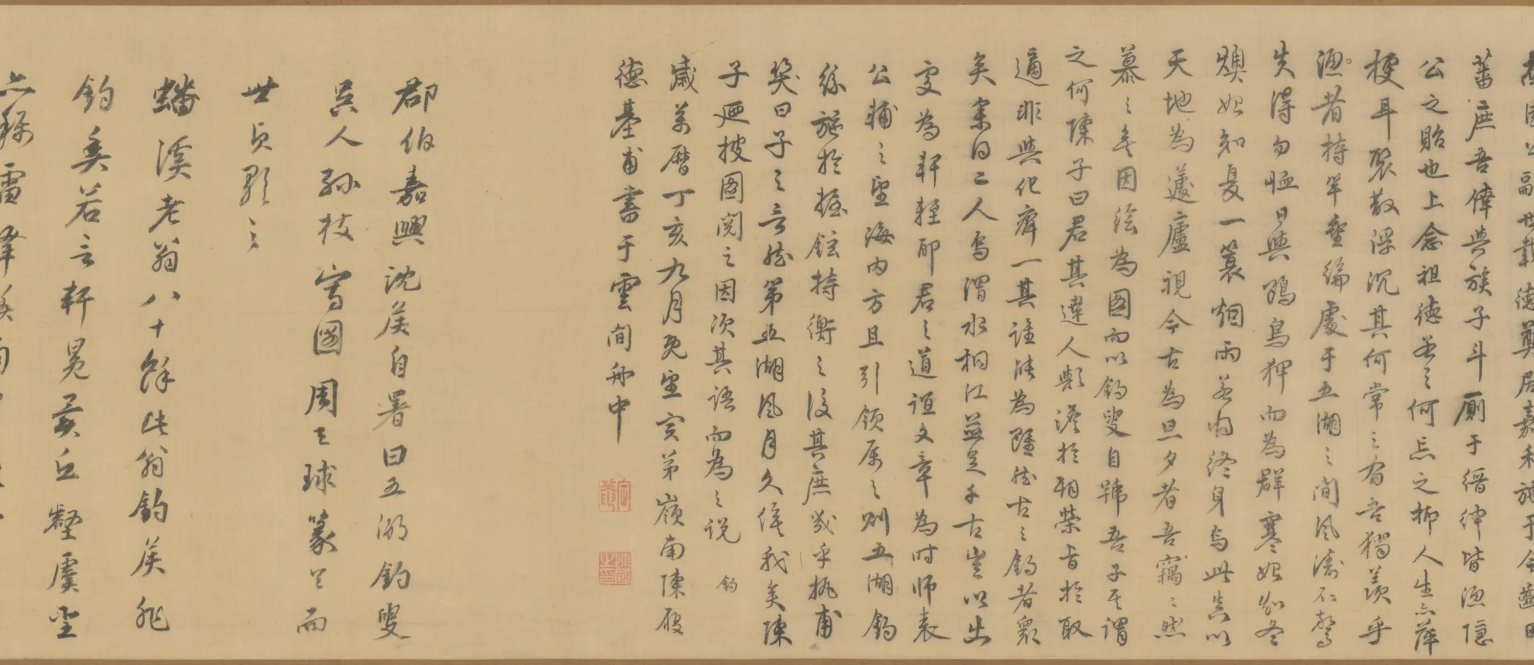 明朝【孙枝】《五湖钓叟图卷》 第3张
