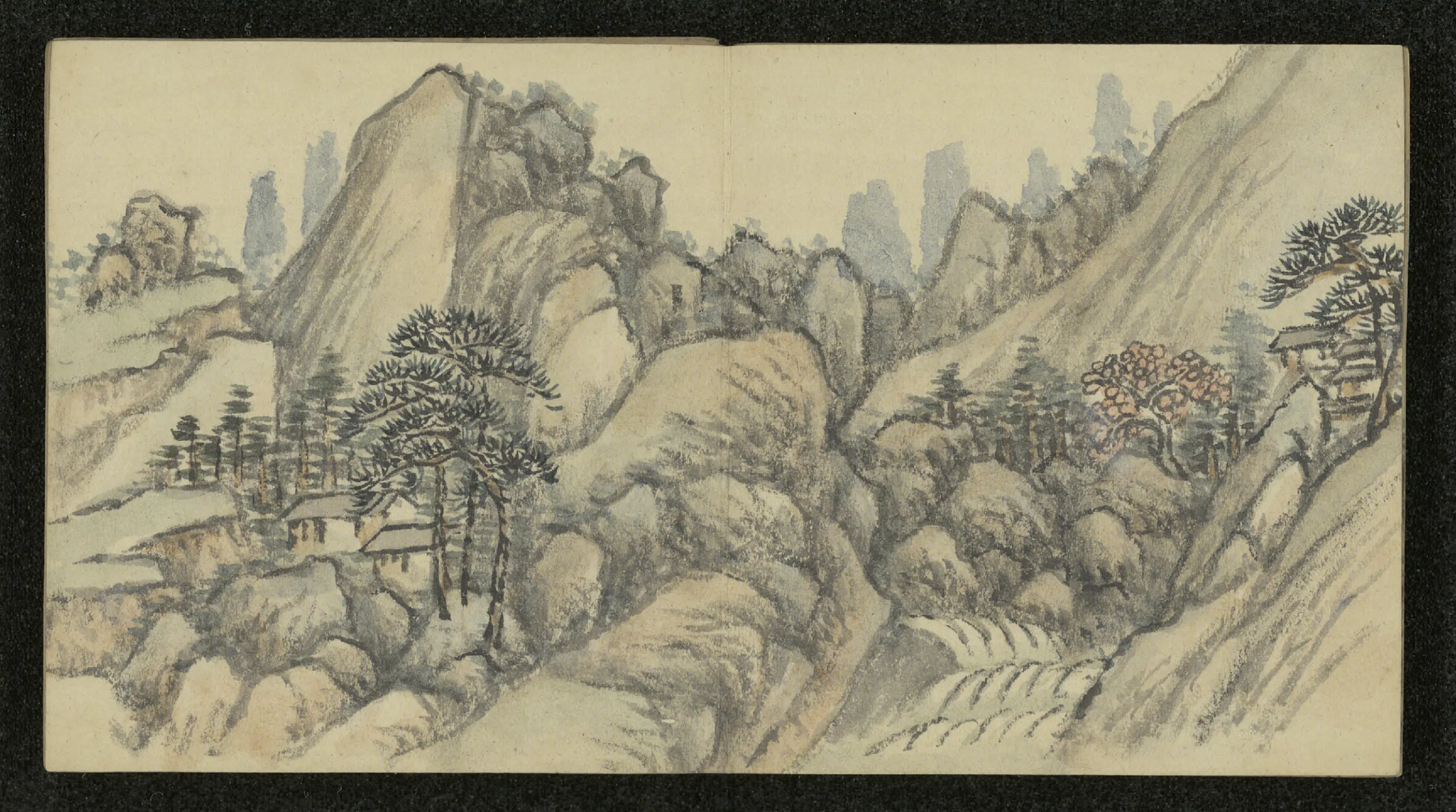 清代【方琮】《山水册（8开）》 第7张