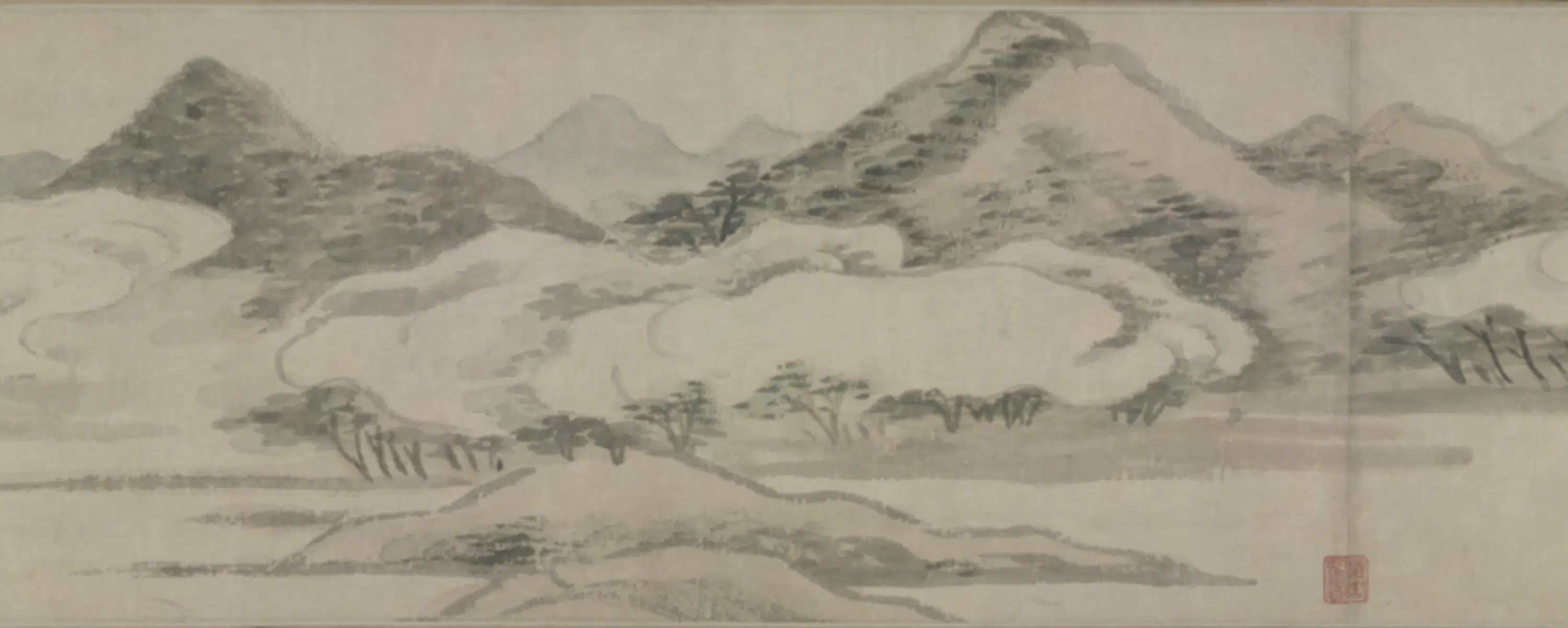 明朝【文嘉】《苕溪春色图卷》 第10张 明朝【文嘉】《苕溪春色图卷》 第10张