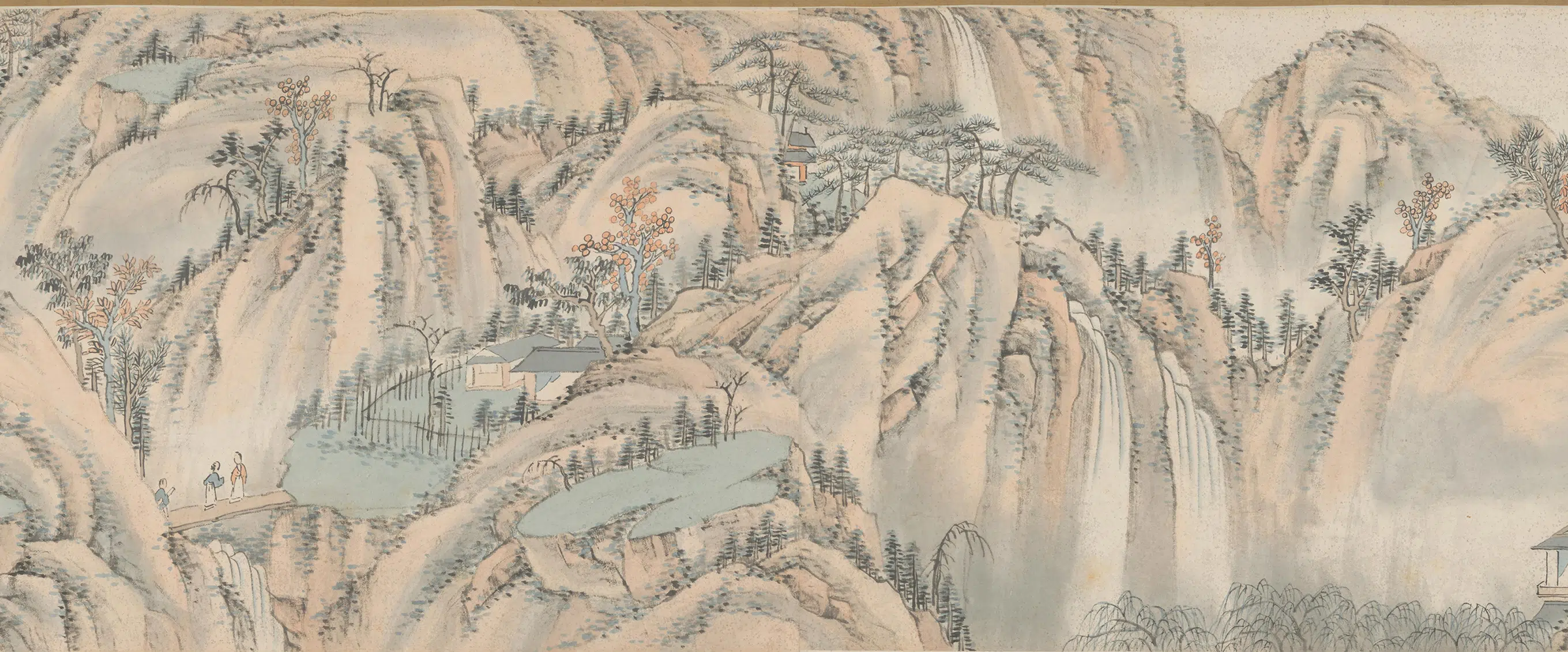 清代【萧云从】《山水图卷》 第24张