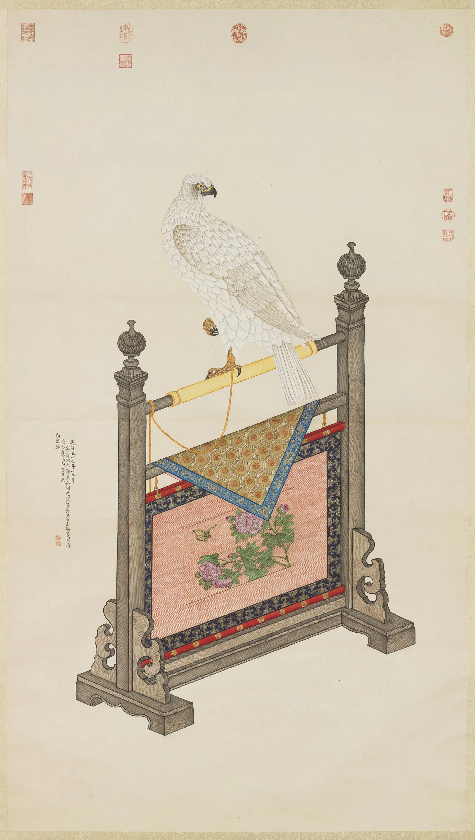 清代【杨大章】《画白鹰图轴-3》