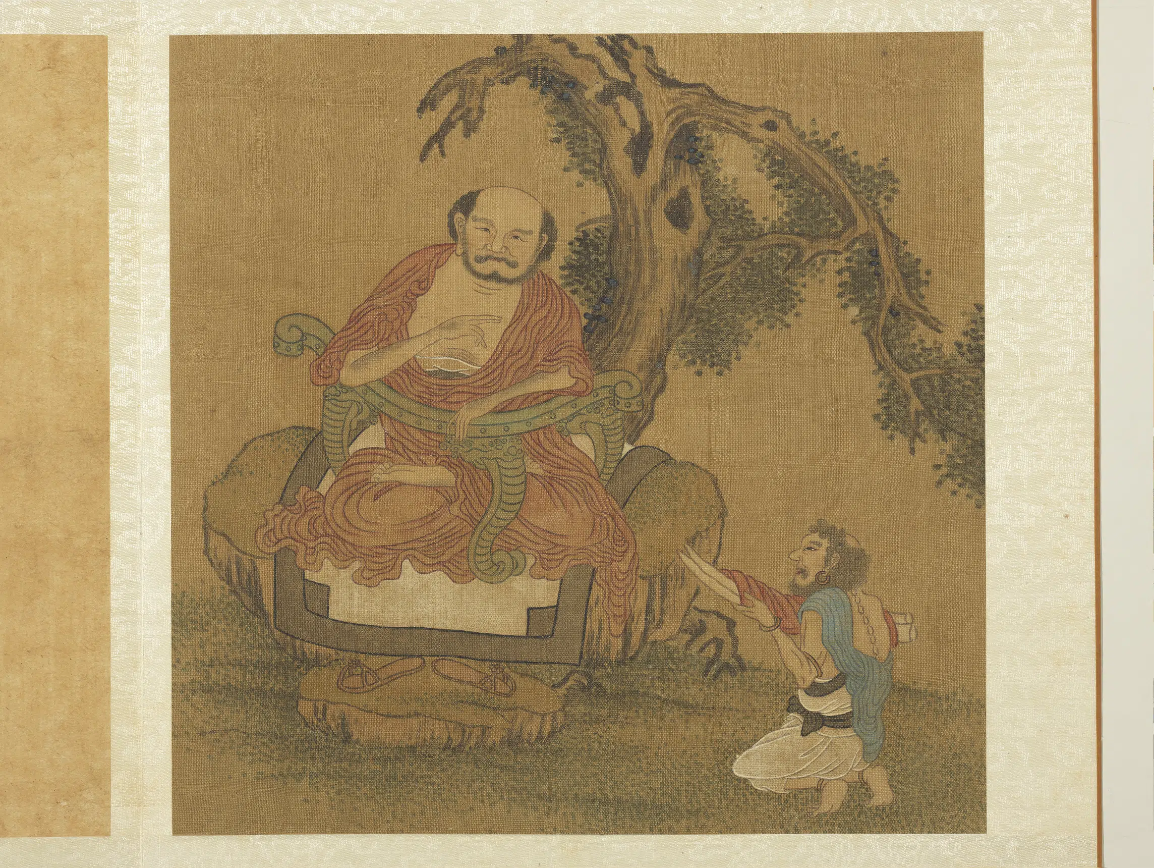 宋代《宋人十六应真像册-应真像（八）》