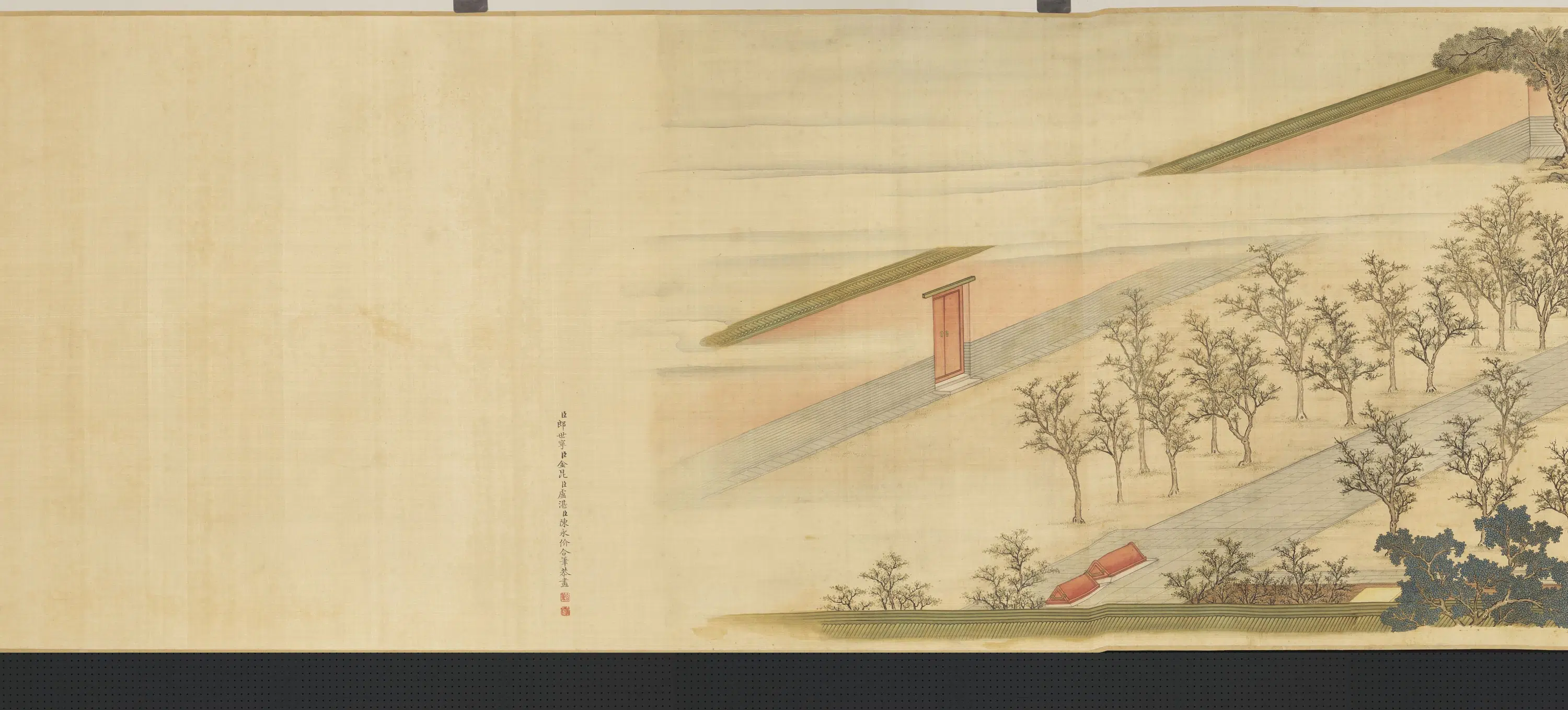 清代【金昆】《院本亲蚕图卷-祭坛》 第1张 清代【金昆】《院本亲蚕图卷-祭坛》 第1张