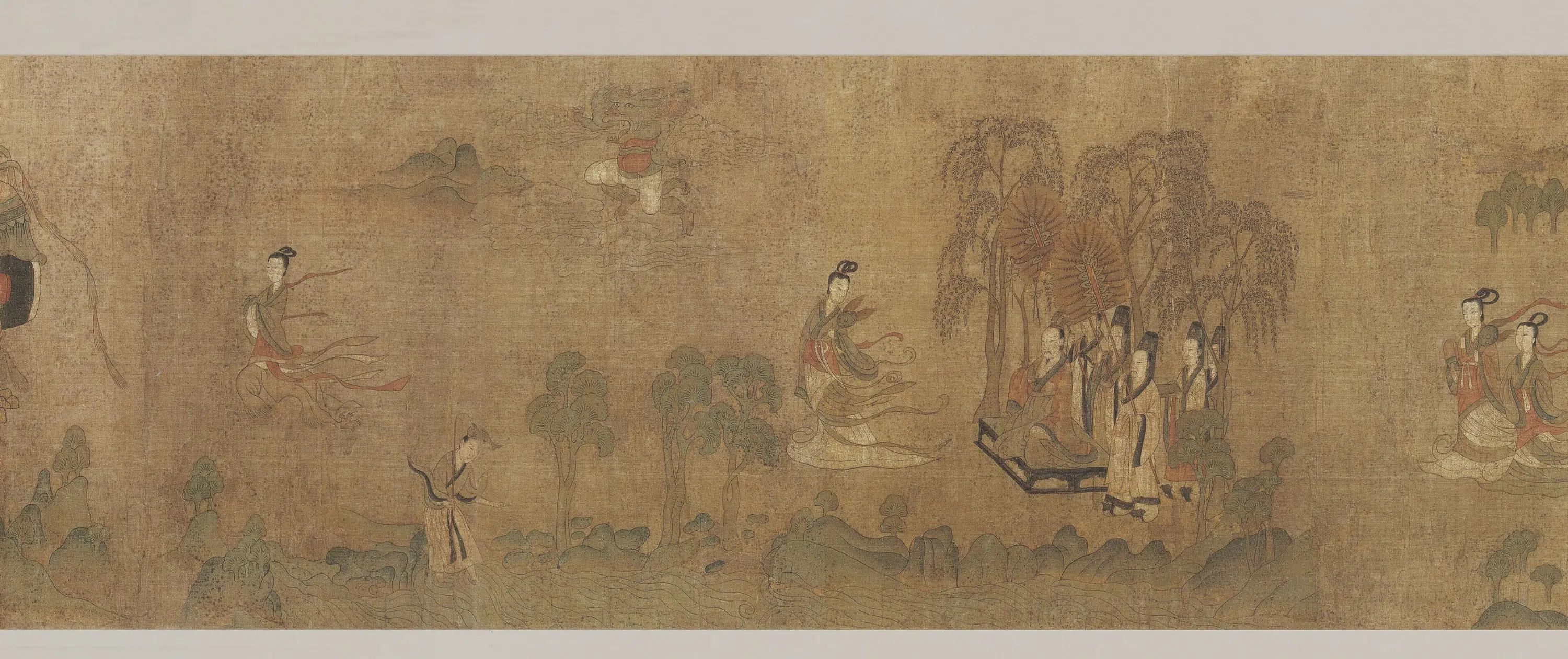 东晋【顾恺之】《摹洛神赋图全卷（第一卷）》 第3张