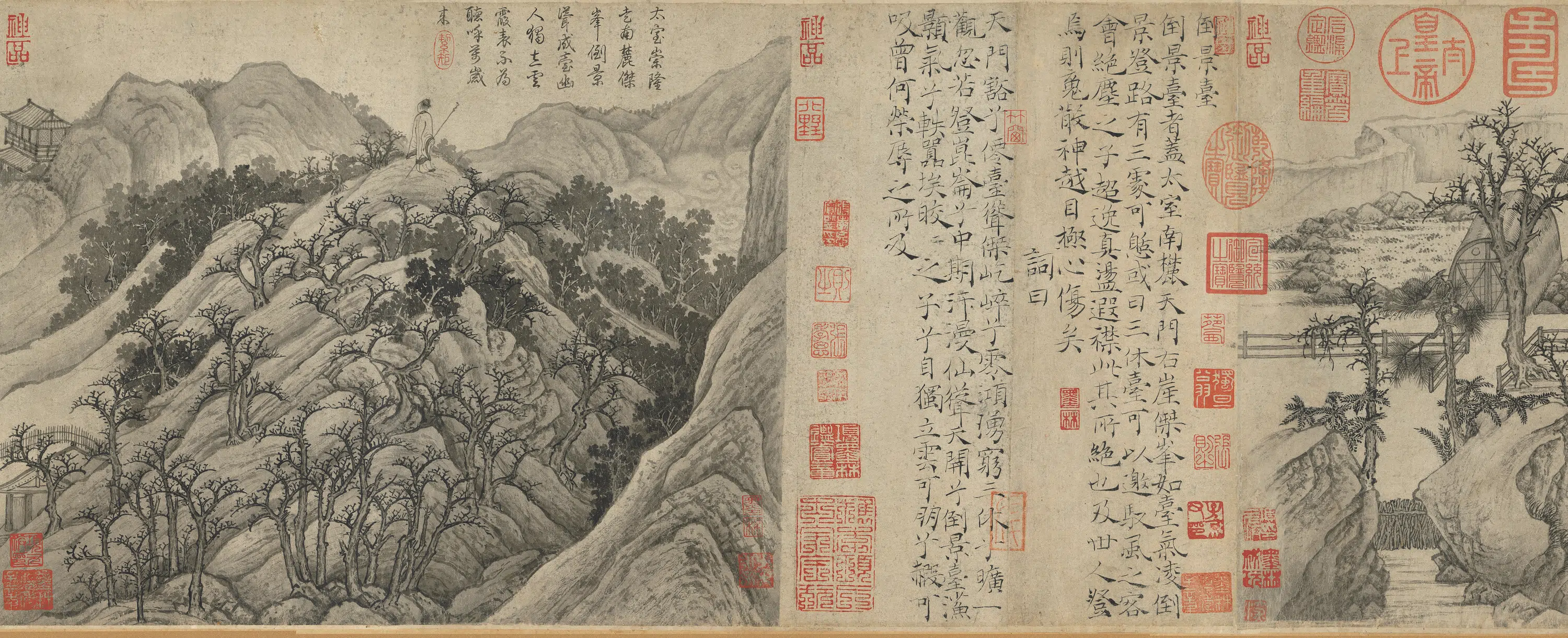 唐朝【卢鸿一】《草堂十志图卷》 第2张