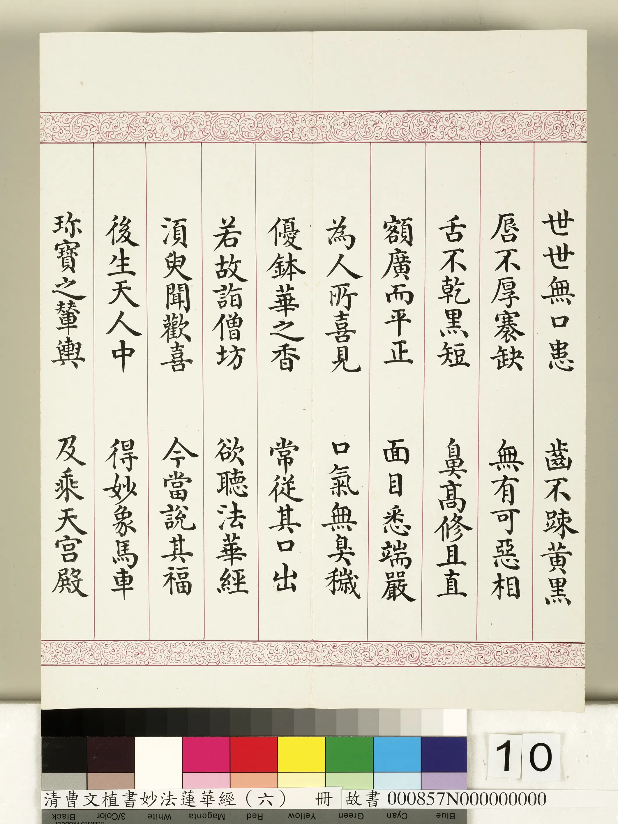 清代【曹文埴】《妙法莲华经（六）册》 第2张