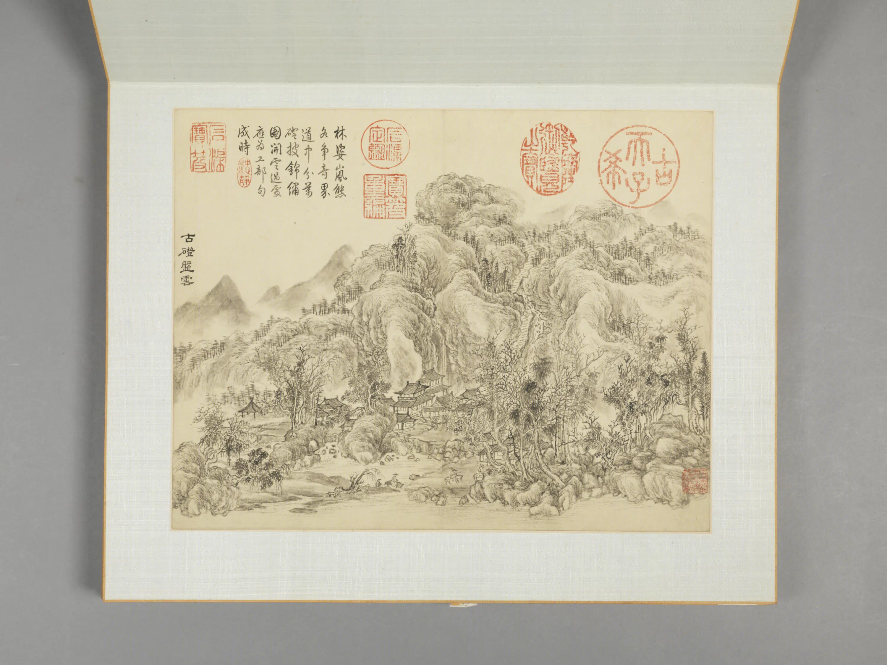 清代【董邦达】《山水册-4（12开）》