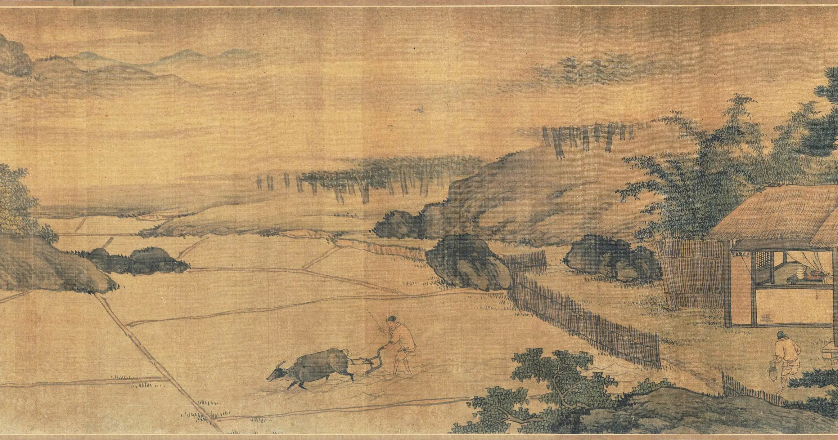 明朝【谢汝明】《耕斋图卷》 第2张