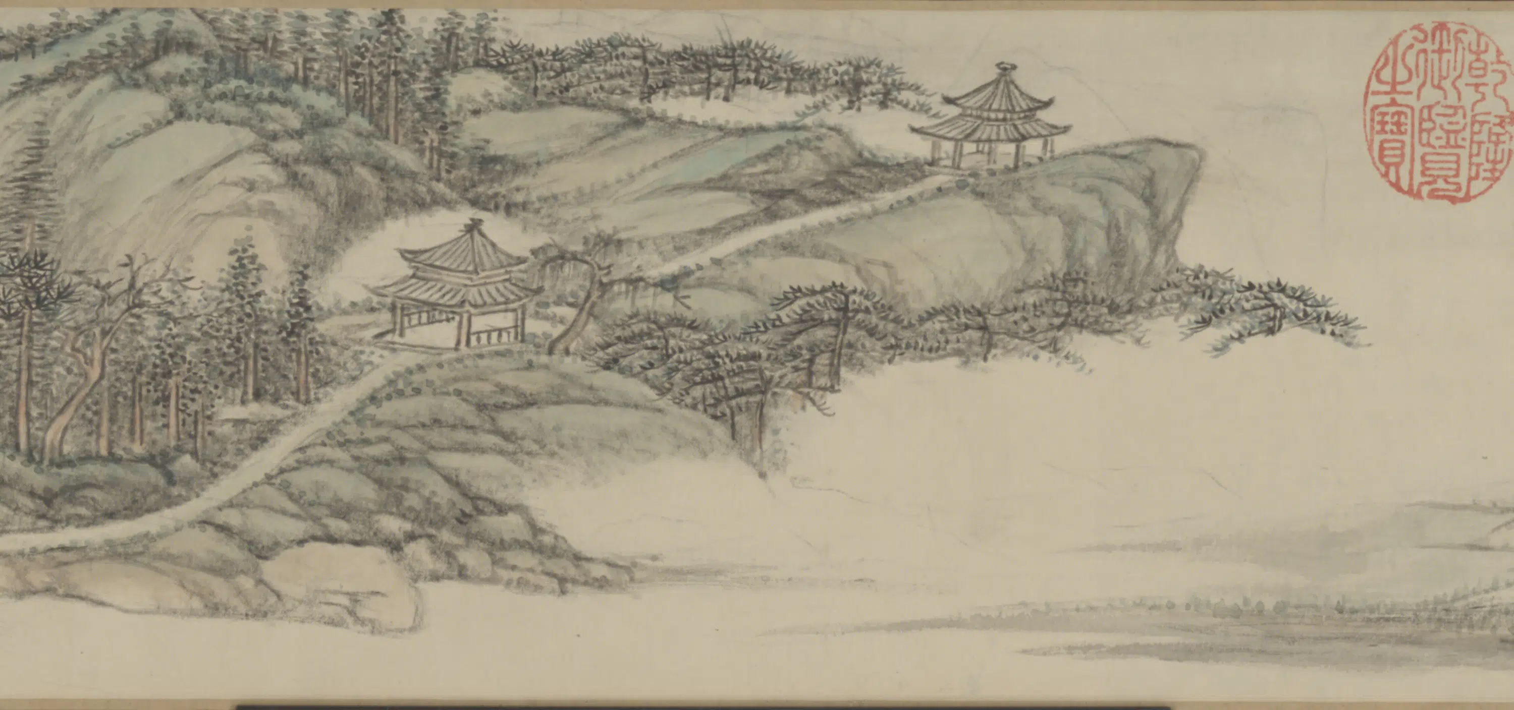 清代【张宗苍】《画弘历蕉石鸣琴诗意卷》 第3张