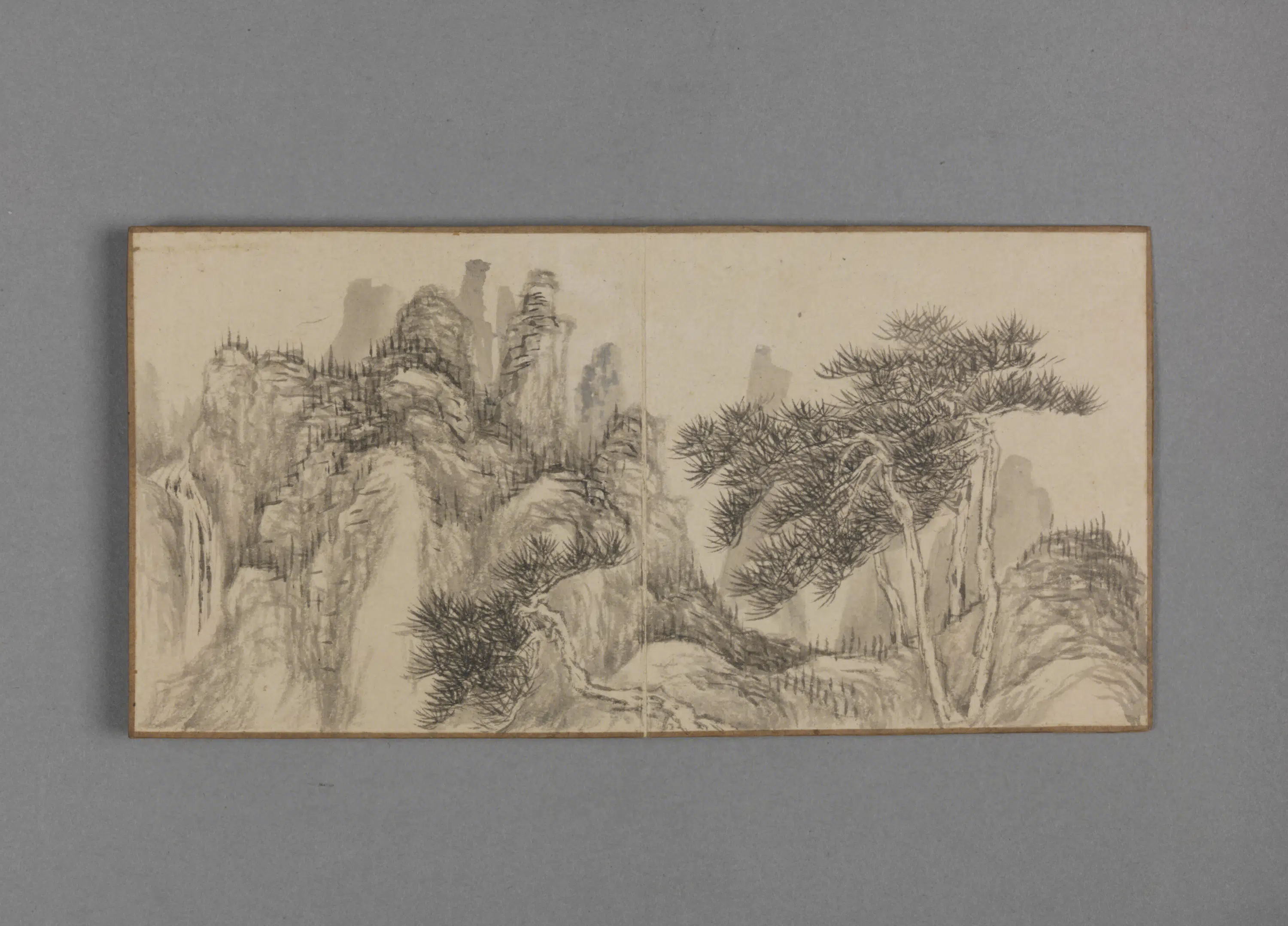 清代【董邦达】《山水册-2（12开）》 第7张
