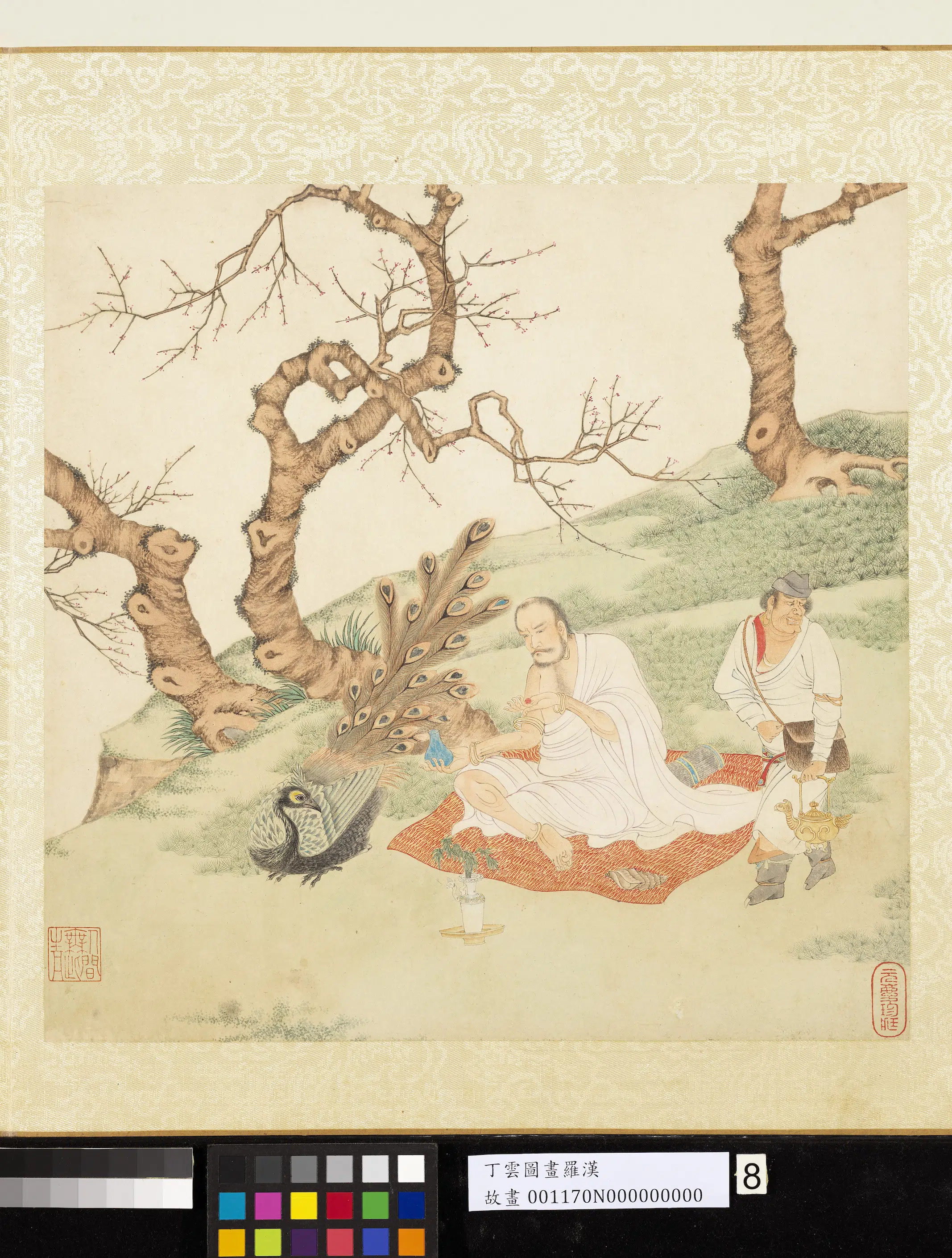 明朝【丁云图】《罗汉册-罗汉（八）》