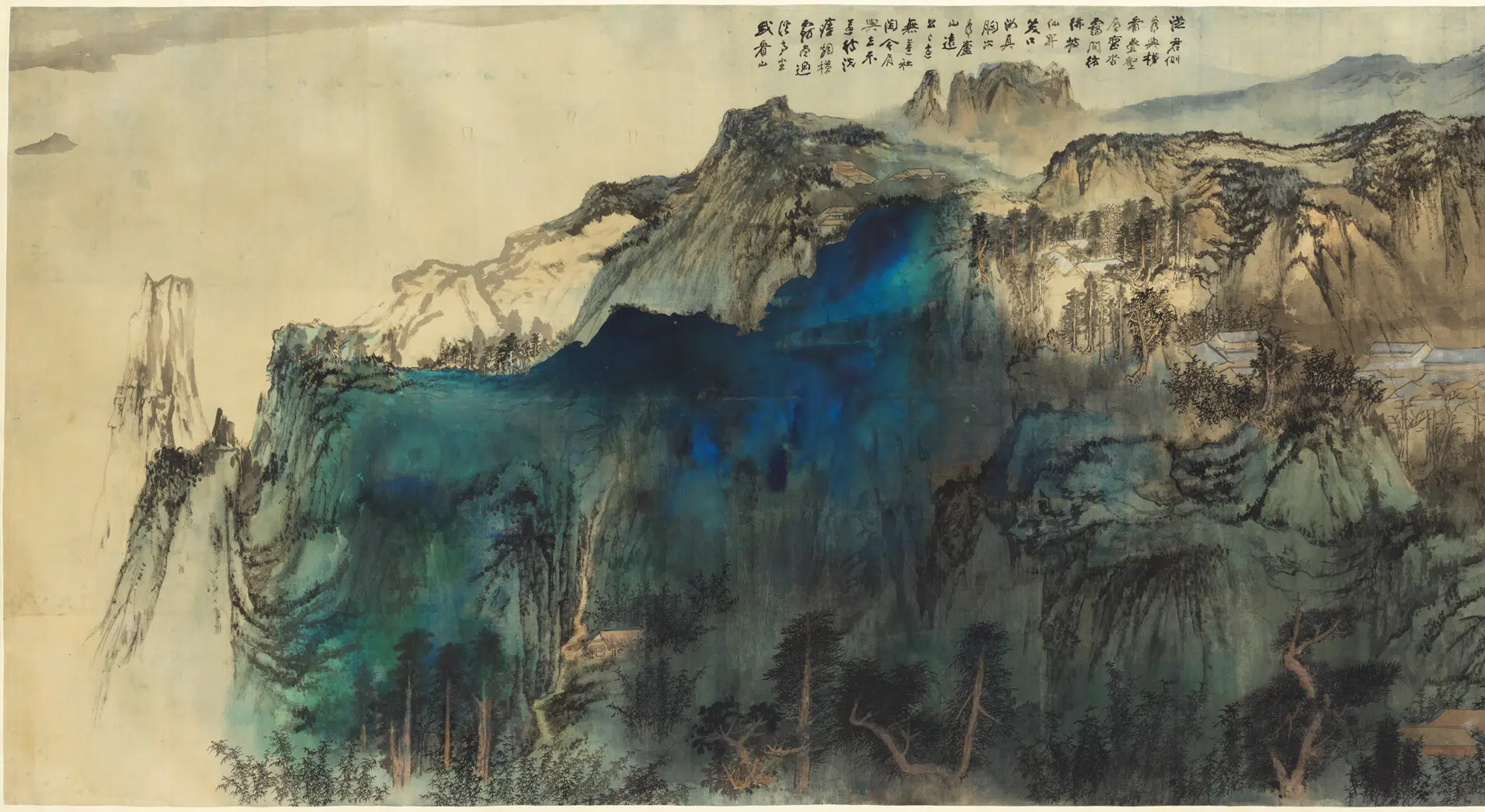 近现代【张爰（张大千）】《庐山图卷》