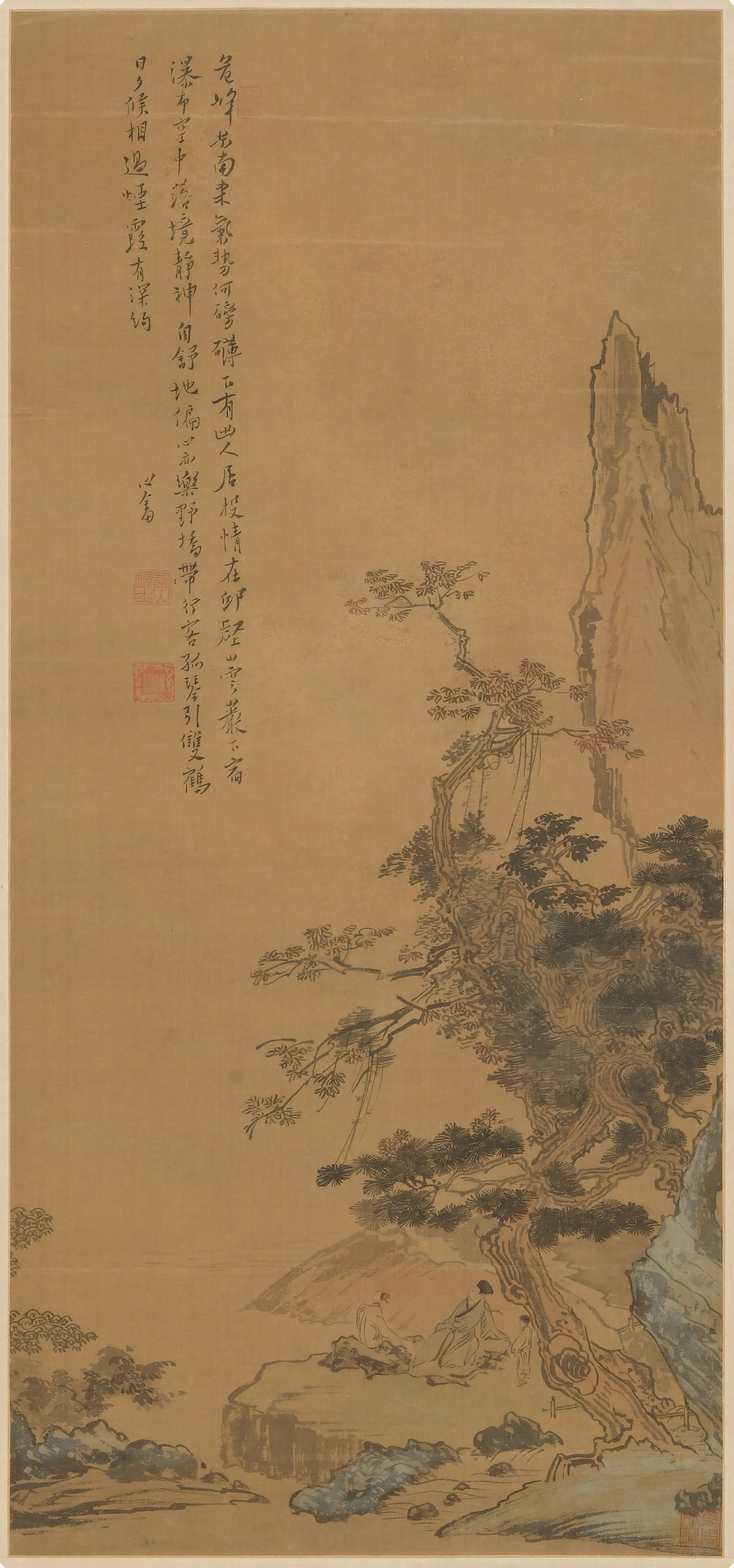 近现代【溥儒（溥心畬）】《山水图轴》