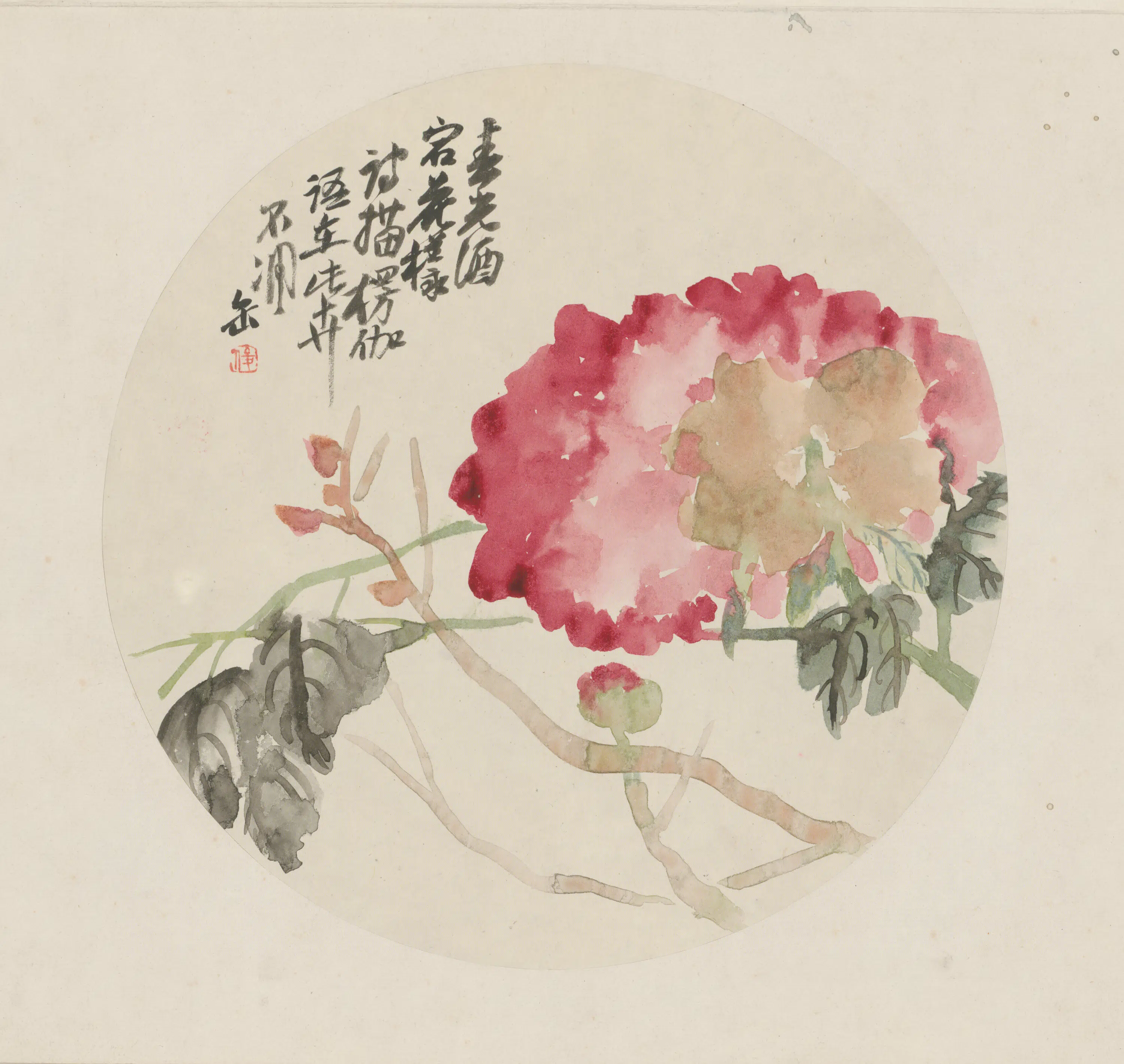 清代【吴俊卿】《花卉册》 第6张