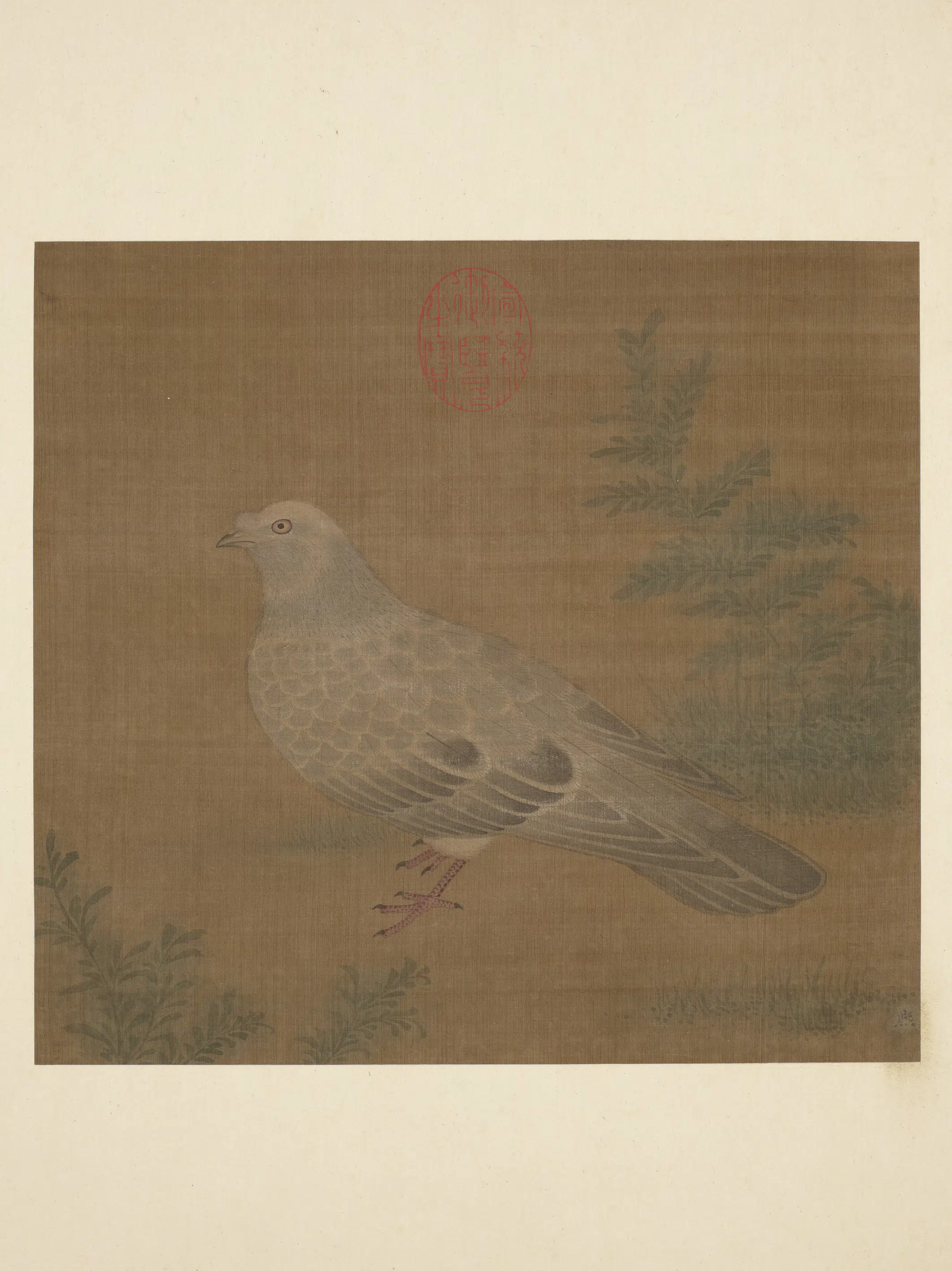 【□熙】《历代名绘册-熙画鸽》