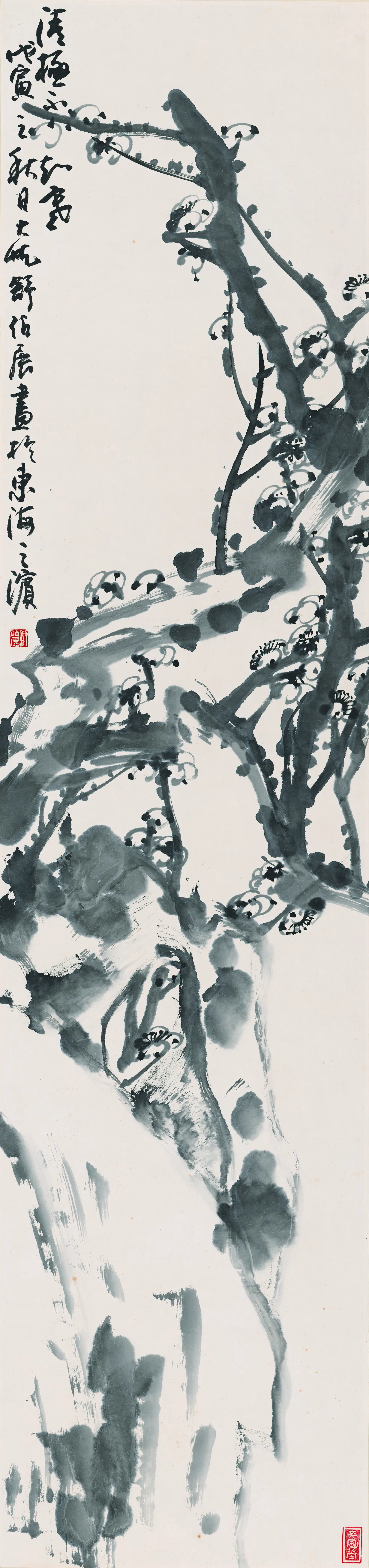 近现代【舒伯展】《墨梅-2》