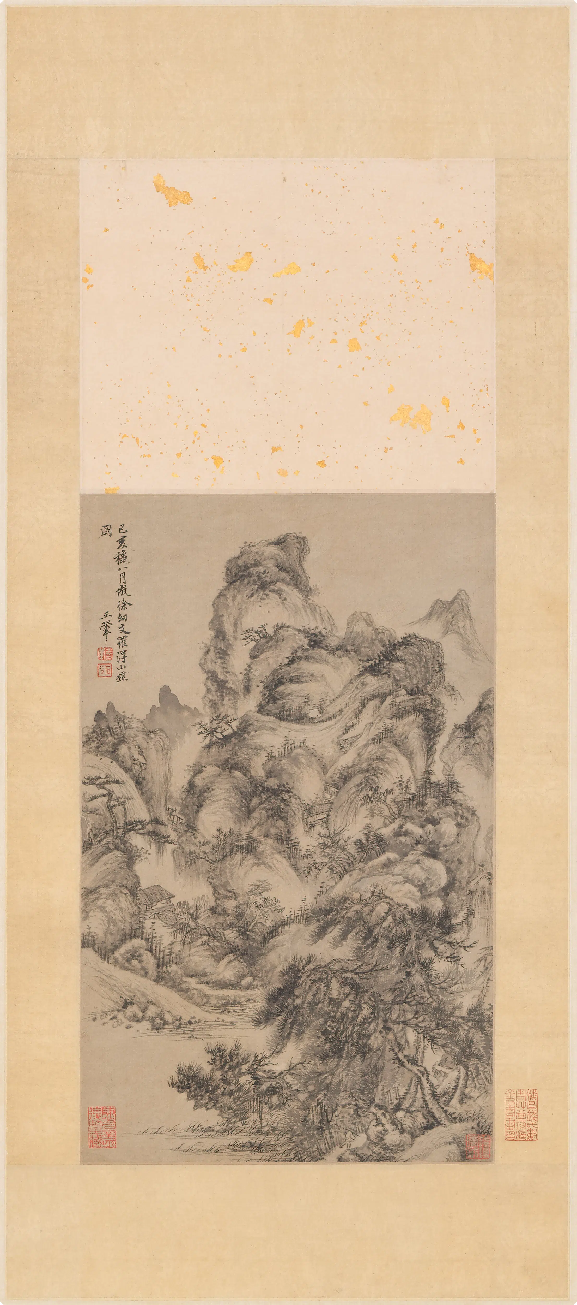清代【王翚】《罗浮山樵图轴》 第1张 清代【王翚】《罗浮山樵图轴》 第1张