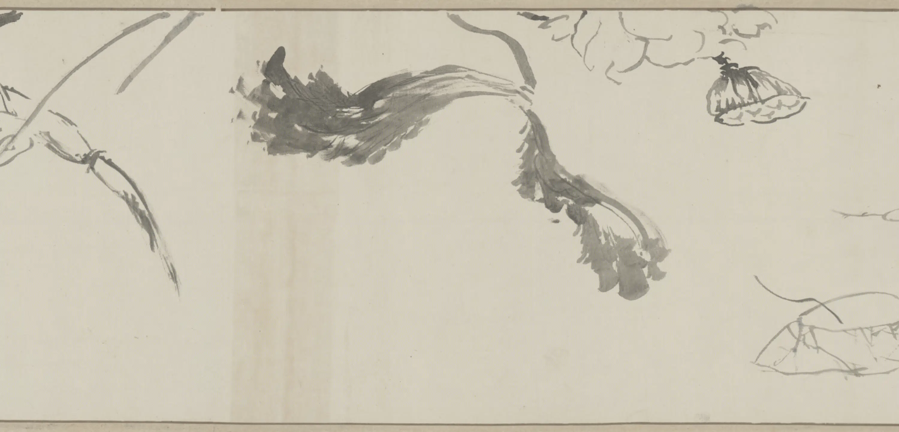 清代【甘士调】《指画花果卷》 第2张