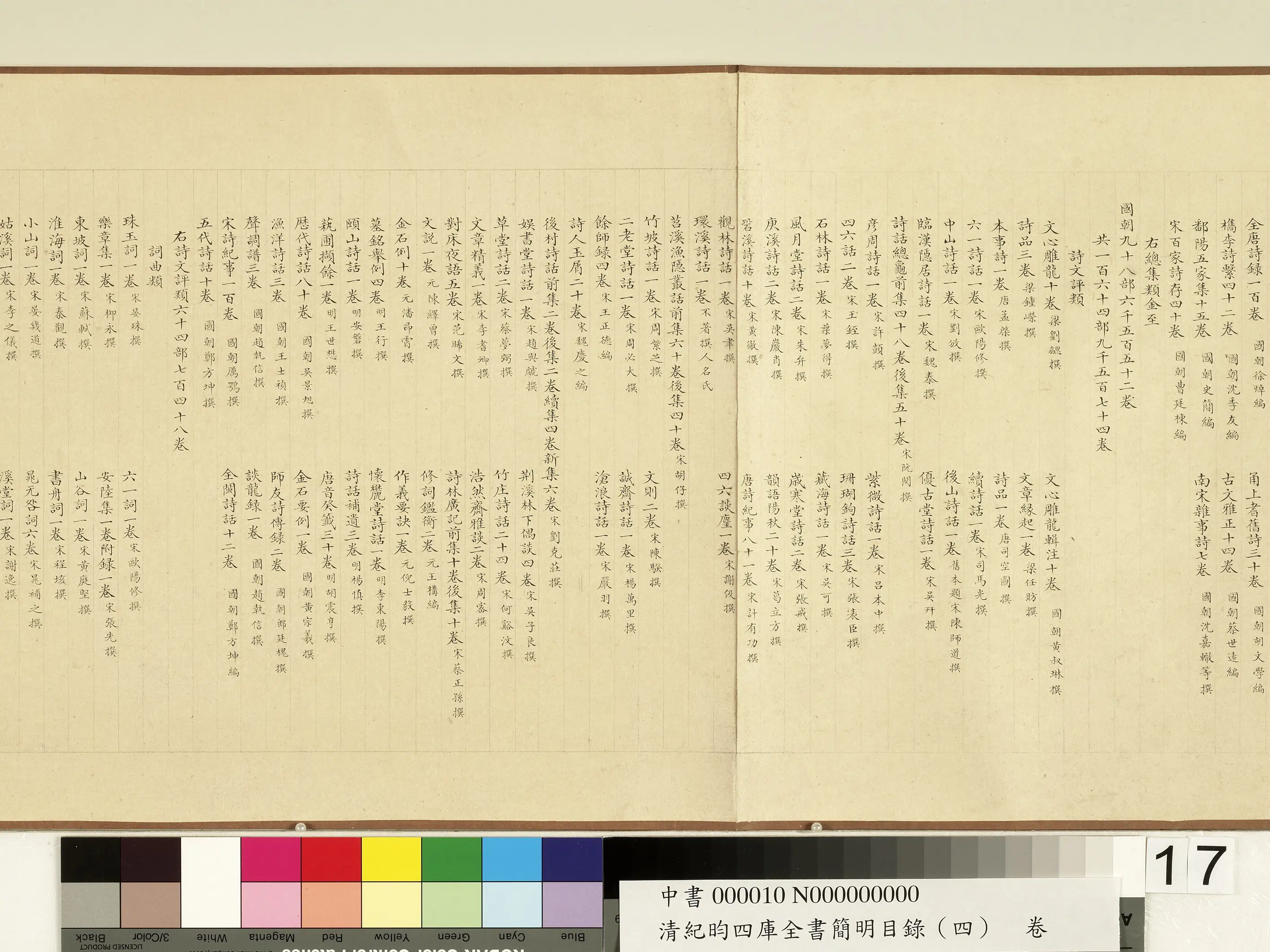 清代【纪昀（盷）】《钦定四库全书简明目录（集部）卷》 第9张