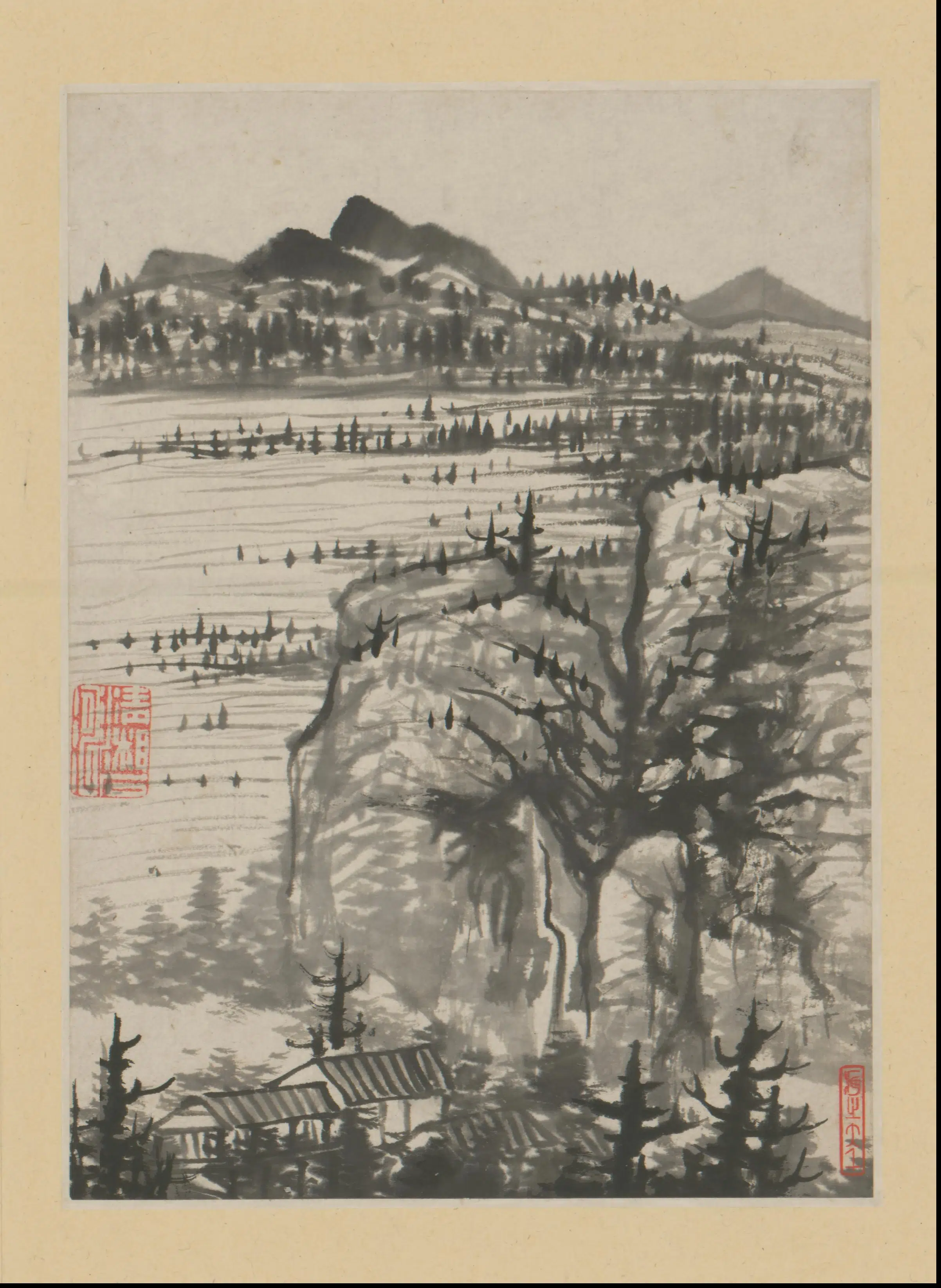 清代【石涛】《金山龙游寺诗意册（13开）》 第12张