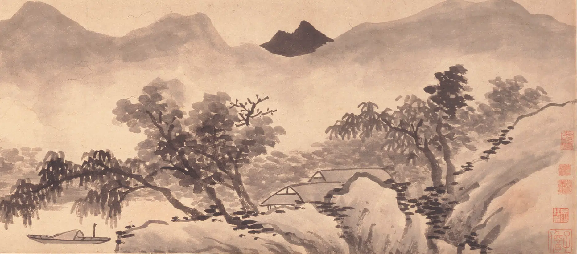 明朝【沈周】《西山云霭图卷》 第2张