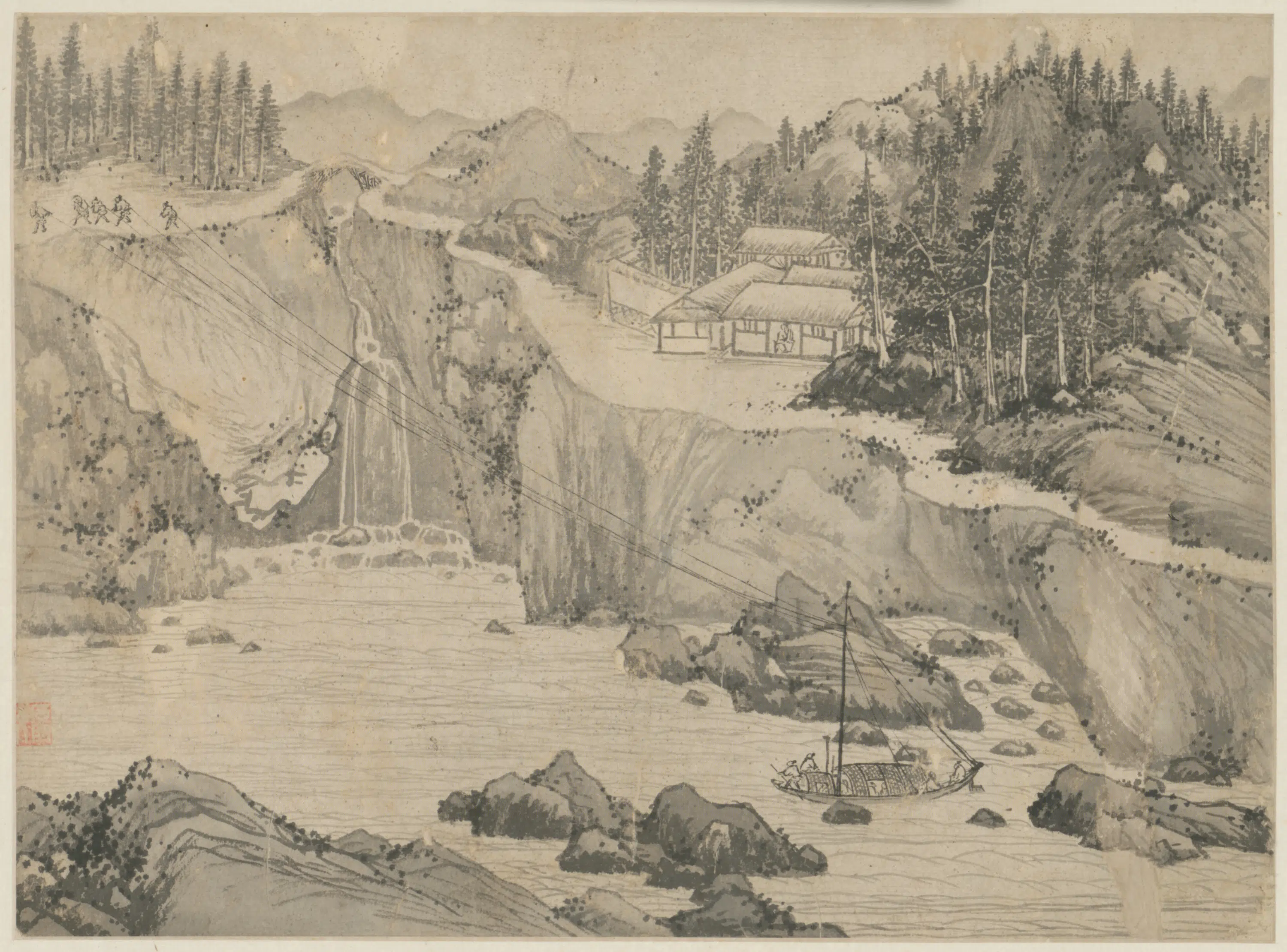 明朝【宋旭】《山水册（6开）》 第2张