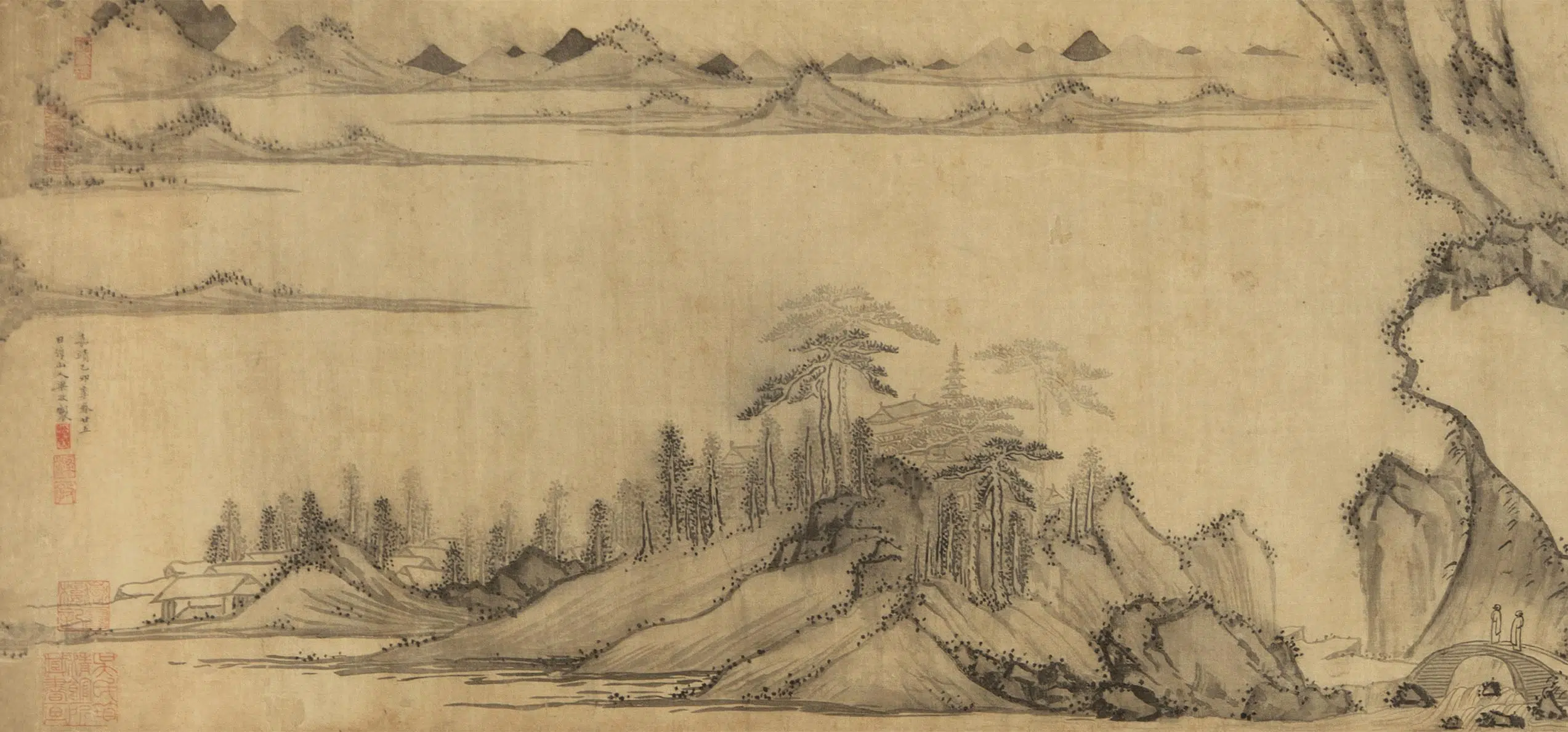 明朝【梁孜】《山水卷》