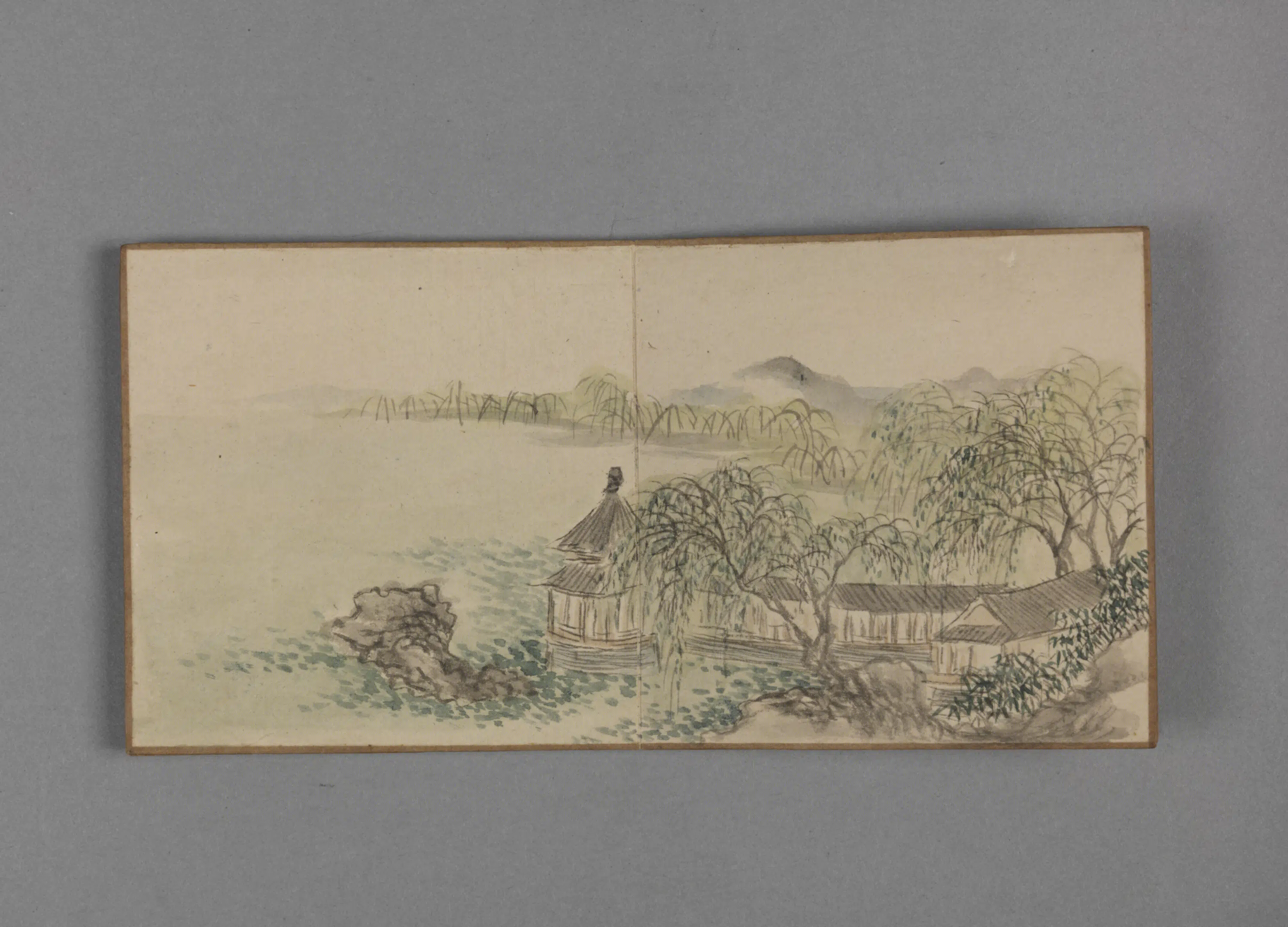 清代【董邦达】《山水册-2（12开）》 第10张