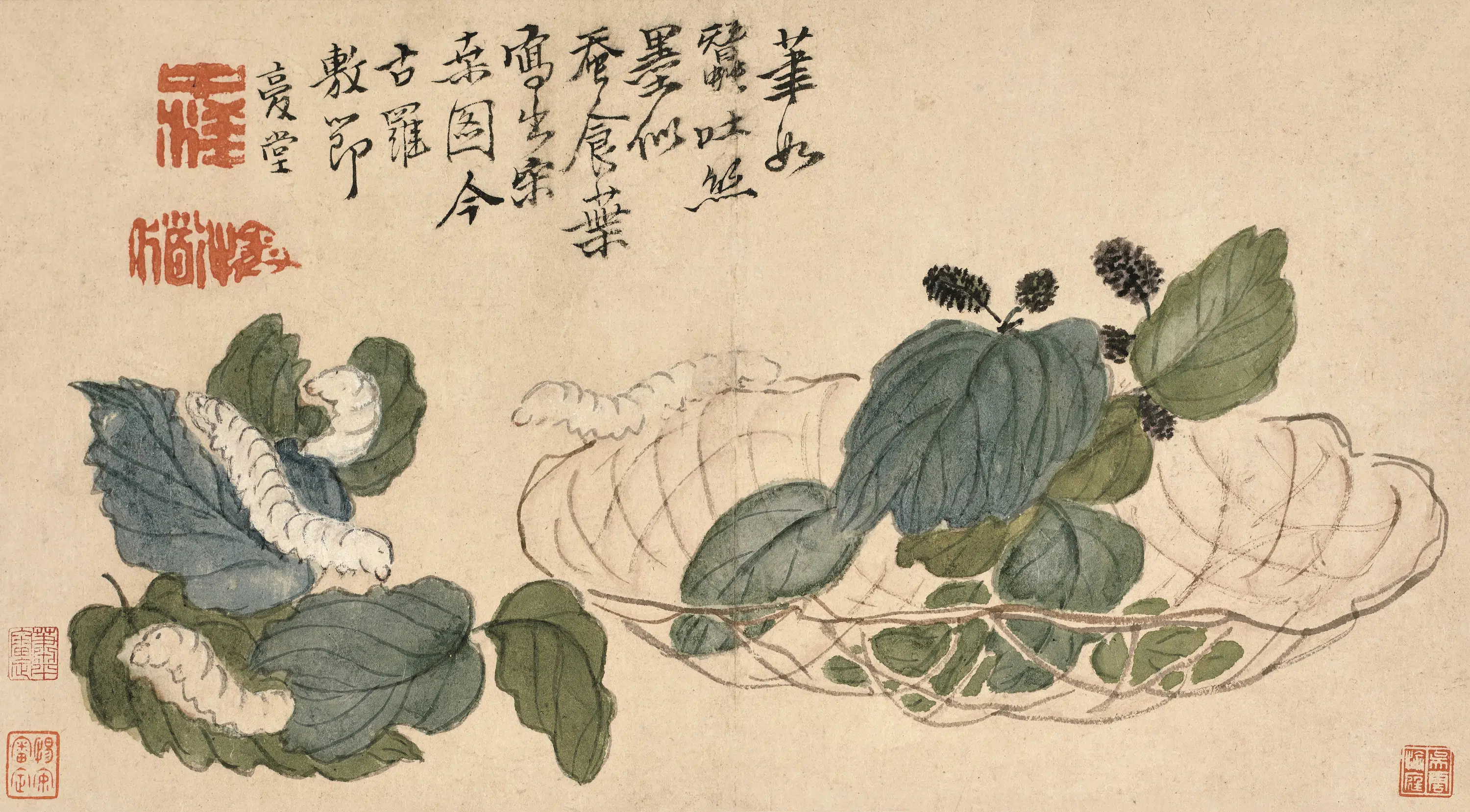 清代【李鱓】《花鸟草虫图册》 第3张
