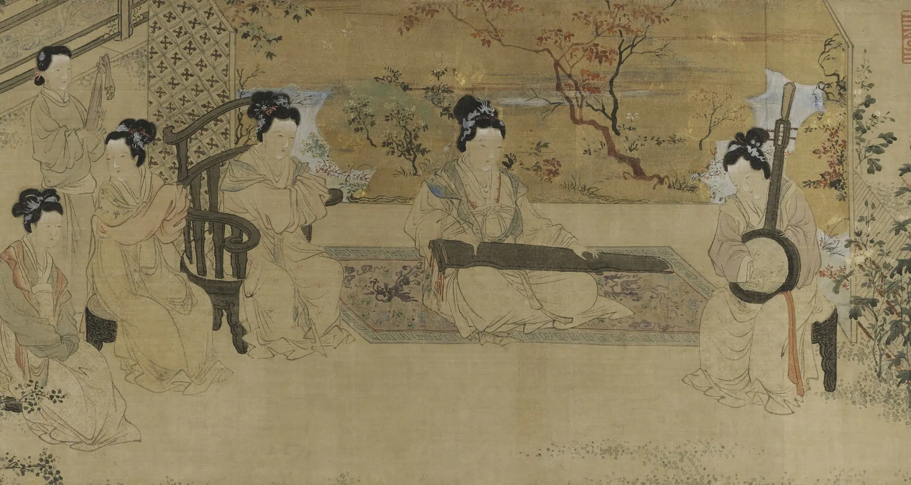 明朝【杜堇】《仕女图卷》 第11张 明朝【杜堇】《仕女图卷》 第11张