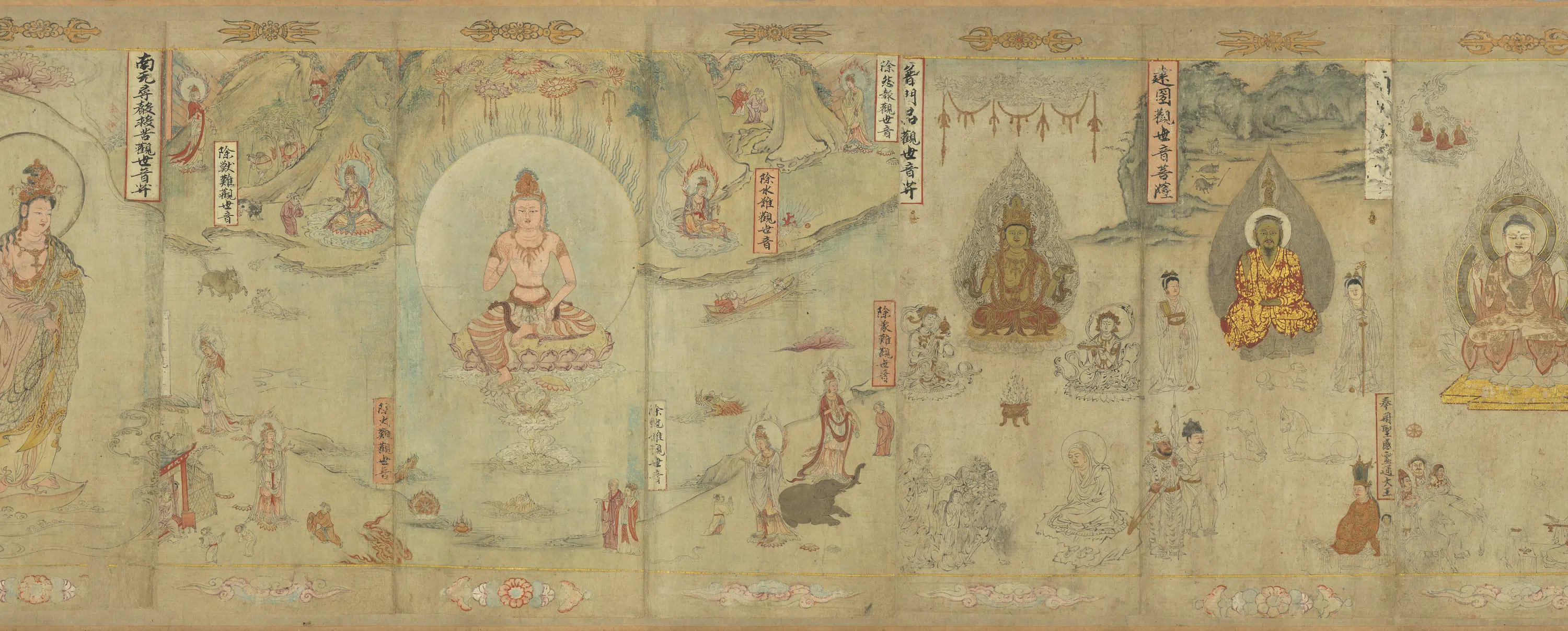 南宋【张胜温】《宋时大理国描工-画梵像卷》 第3张