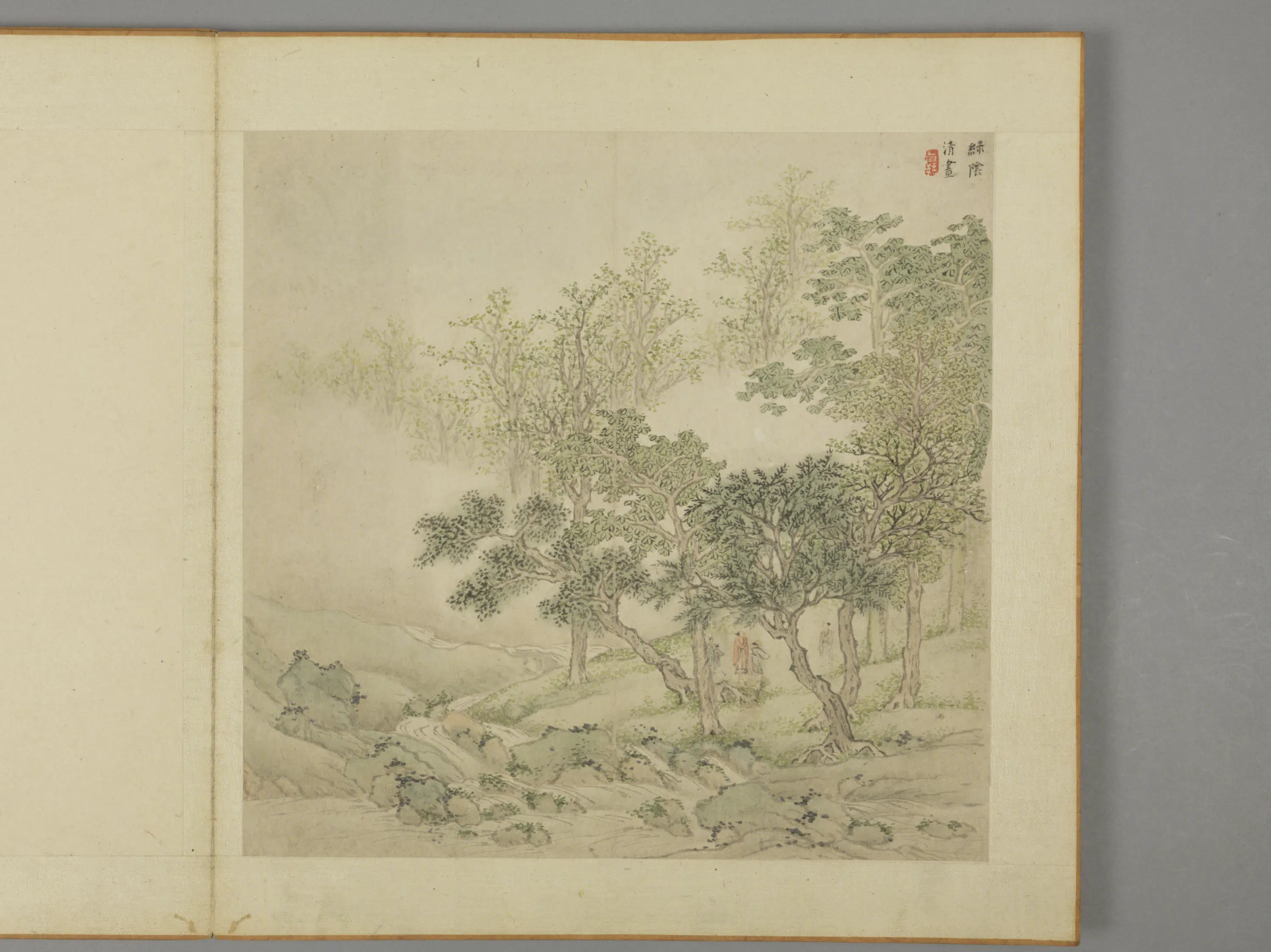 明朝【殳执】《山水册》 第6张
