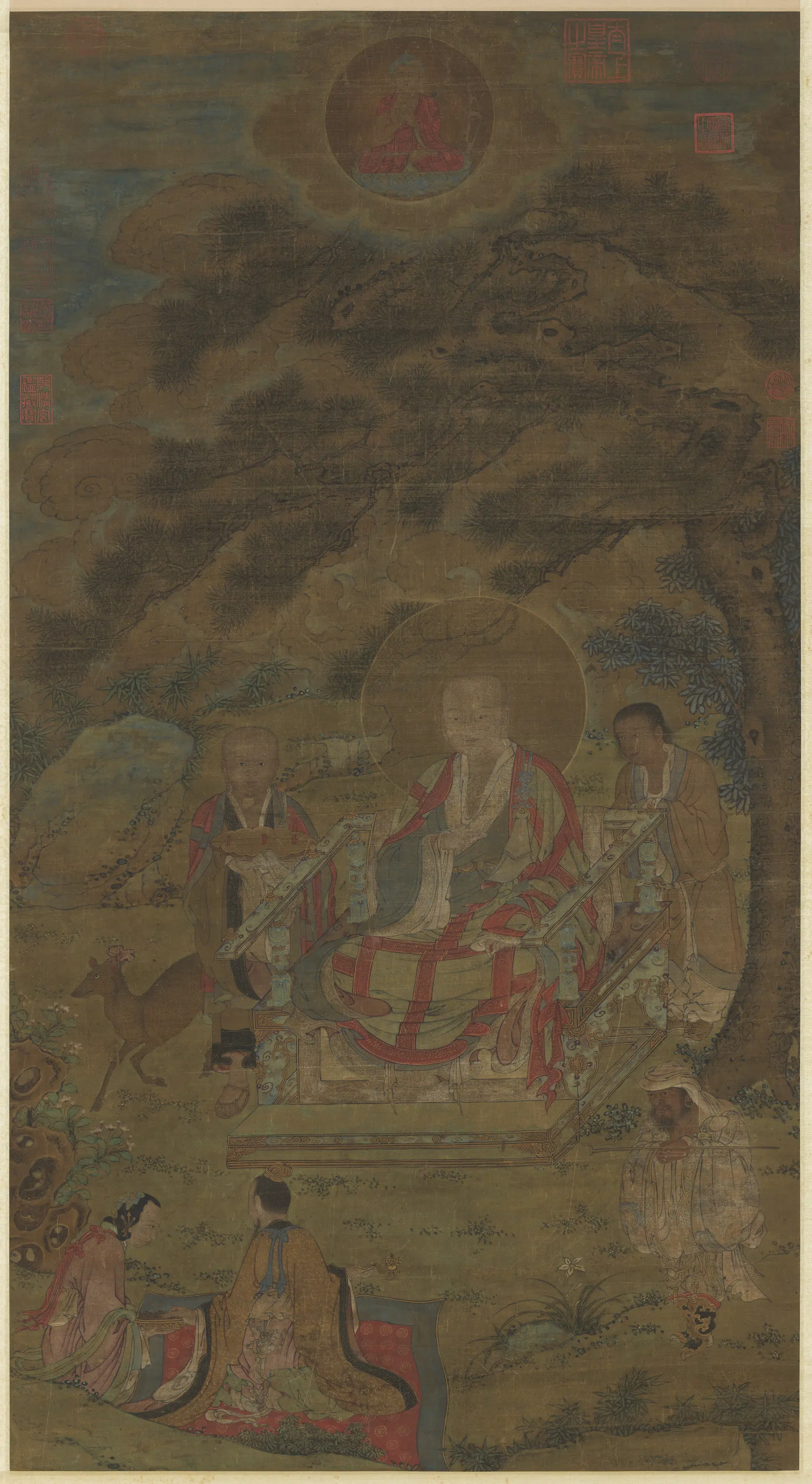 宋代《宋人画佛像图轴-3》
