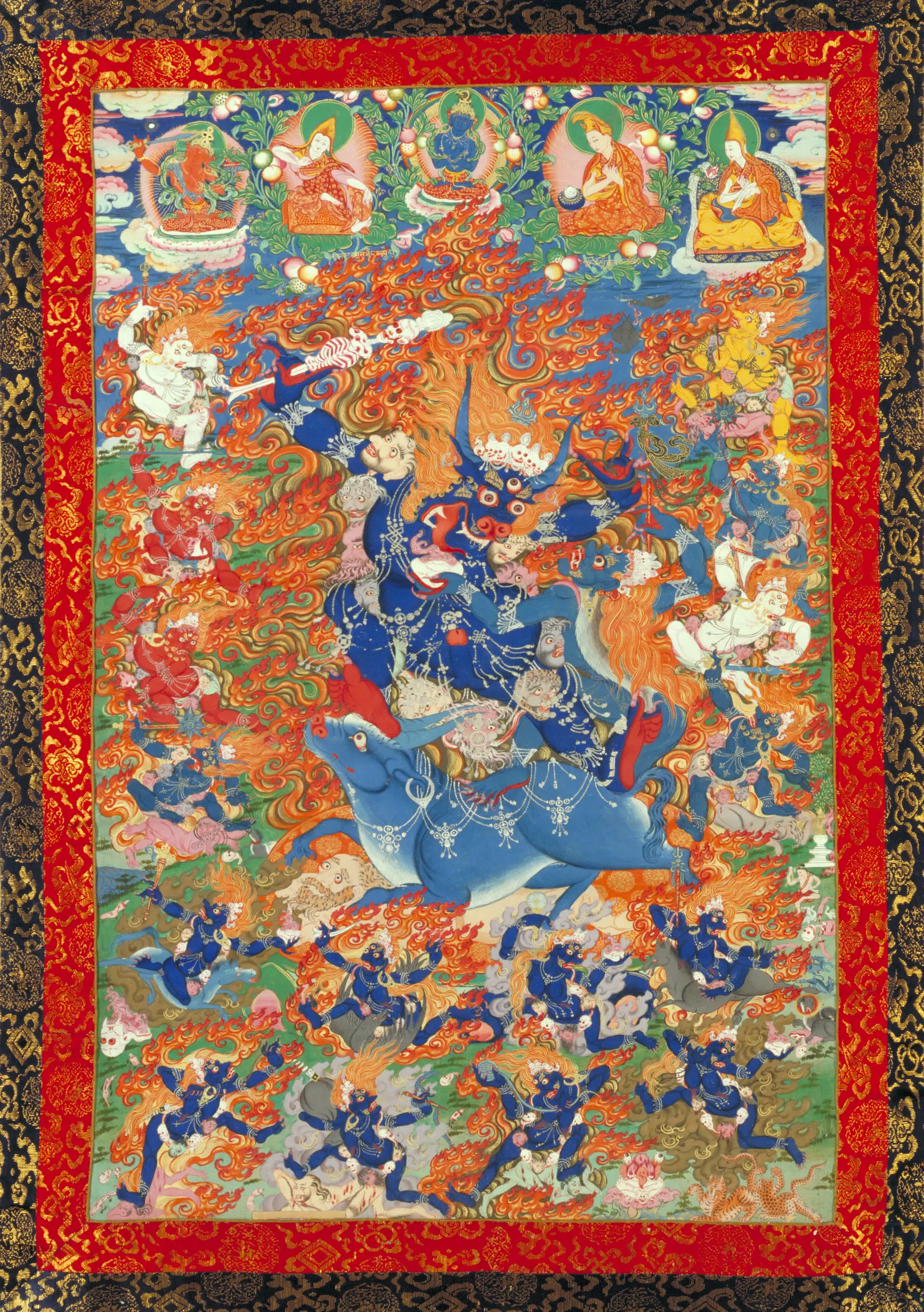 清代【清人】《阳体狱帝主像轴-2》 第1张