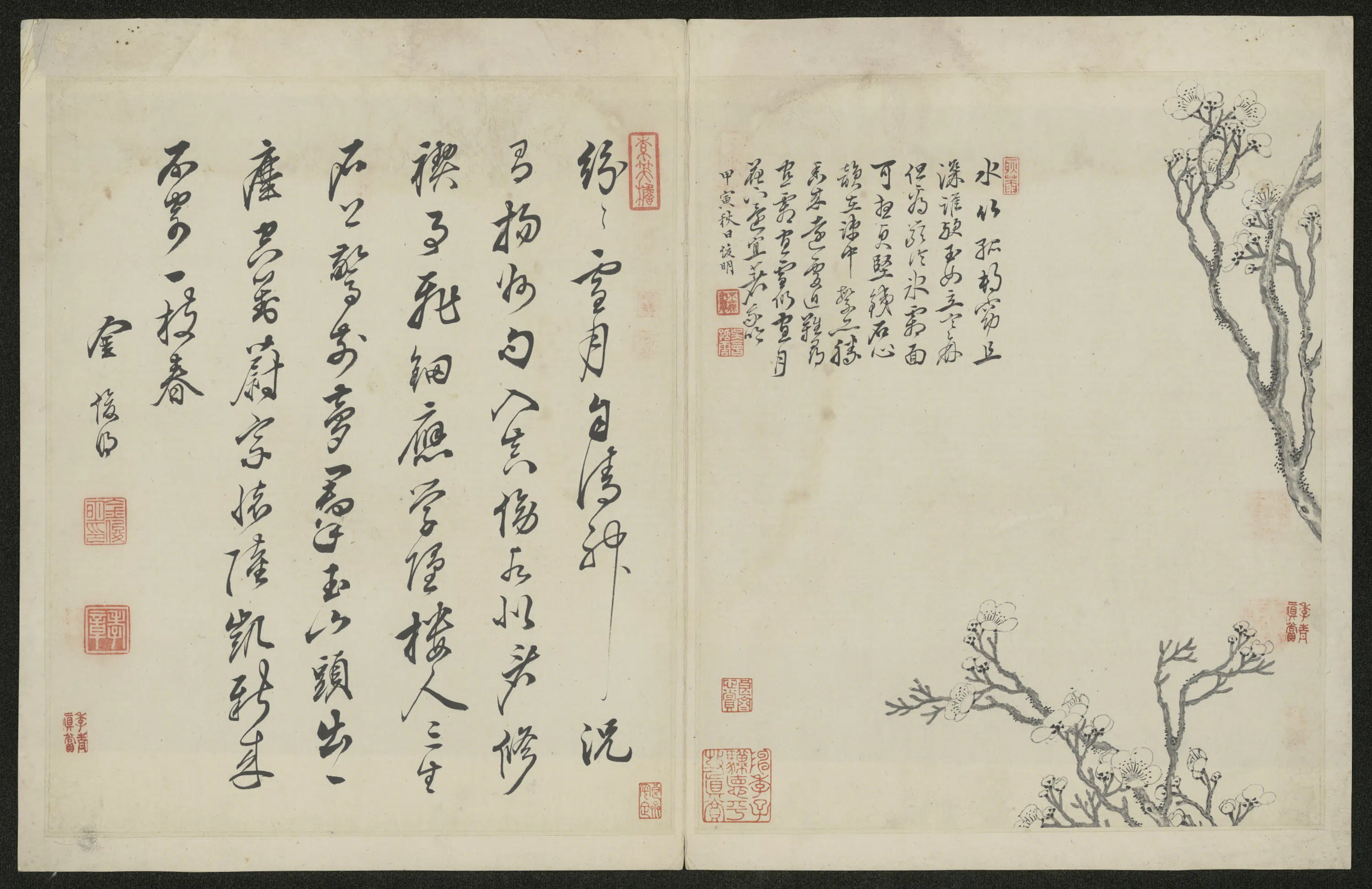 清代【金俊明】《梅花图册-2》 第6张 清代【金俊明】《梅花图册-2》 第6张