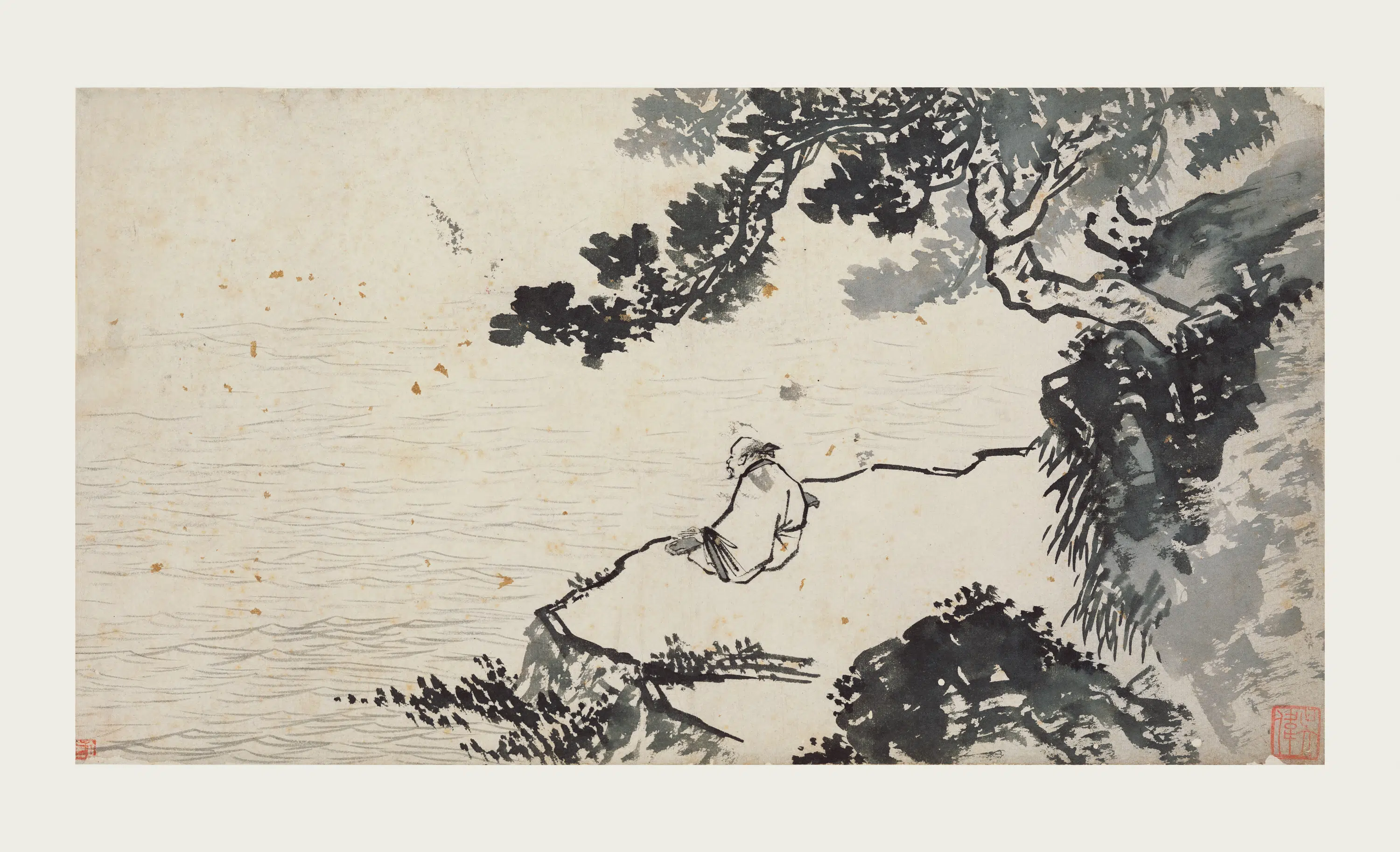 明朝【吴伟】《山水人物册》