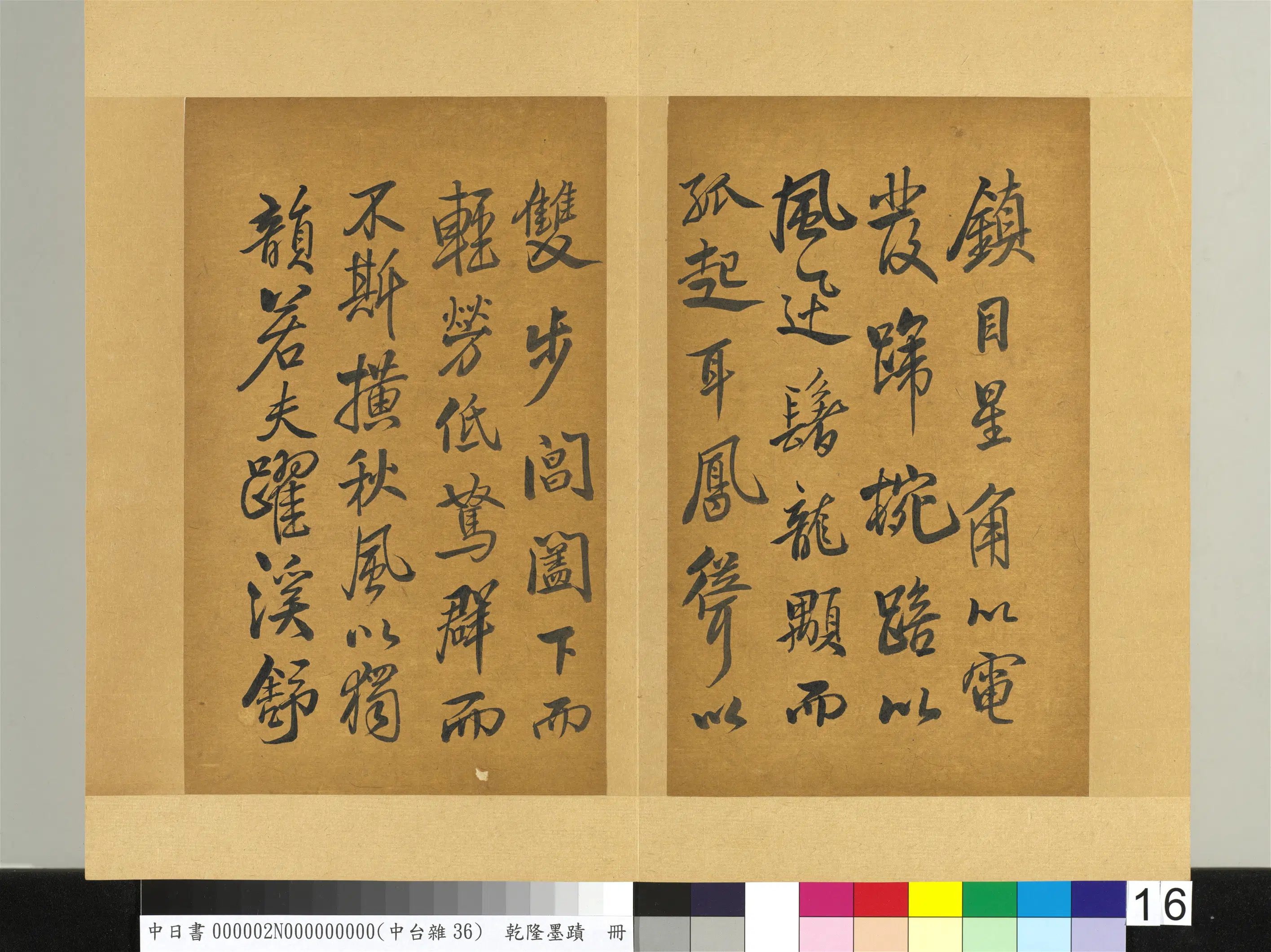 清代【爱新觉罗弘历-乾隆-清高宗】《乾隆墨迹(二)册》 第10张 清代【爱新觉罗弘历-乾隆-清高宗】《乾隆墨迹(二)册》 第10张