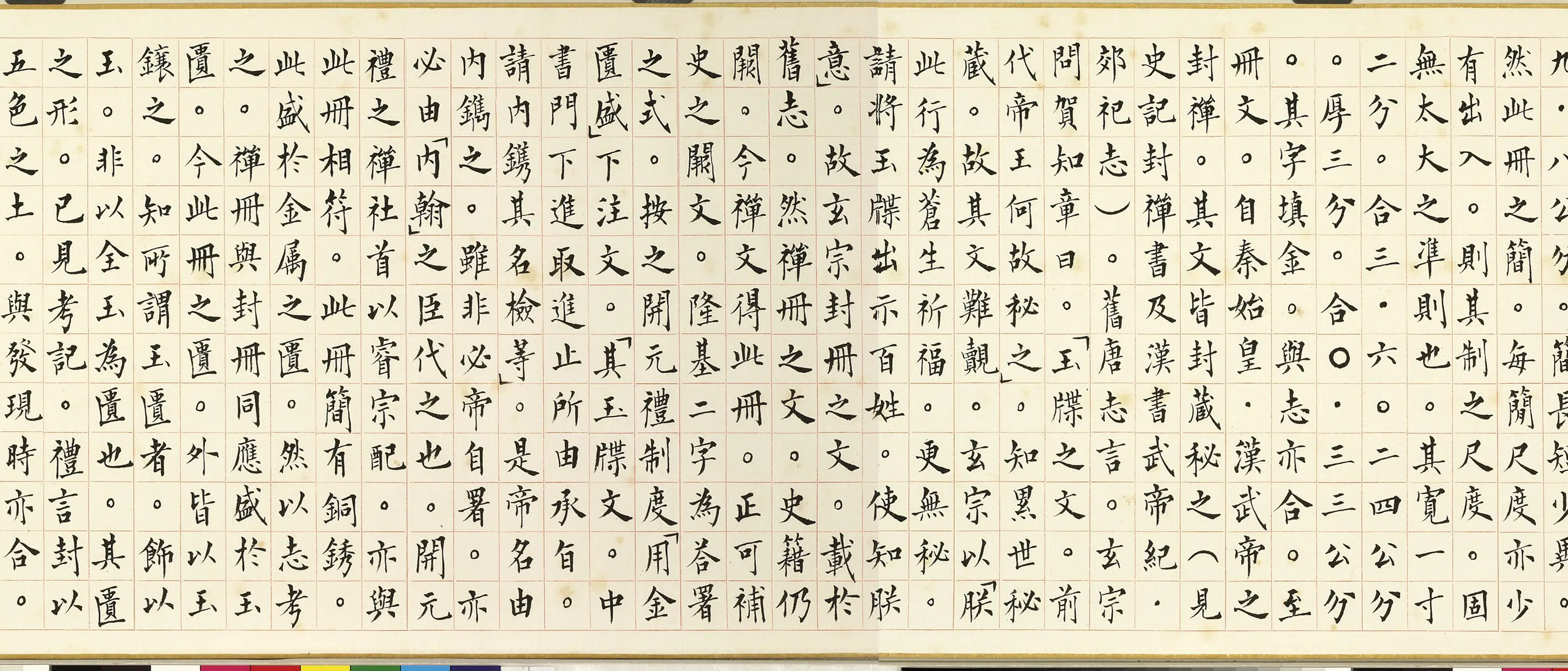 唐朝【李隆基】《唐玄宗宋真宗禅地祇玉册墨拓本卷》 第9张