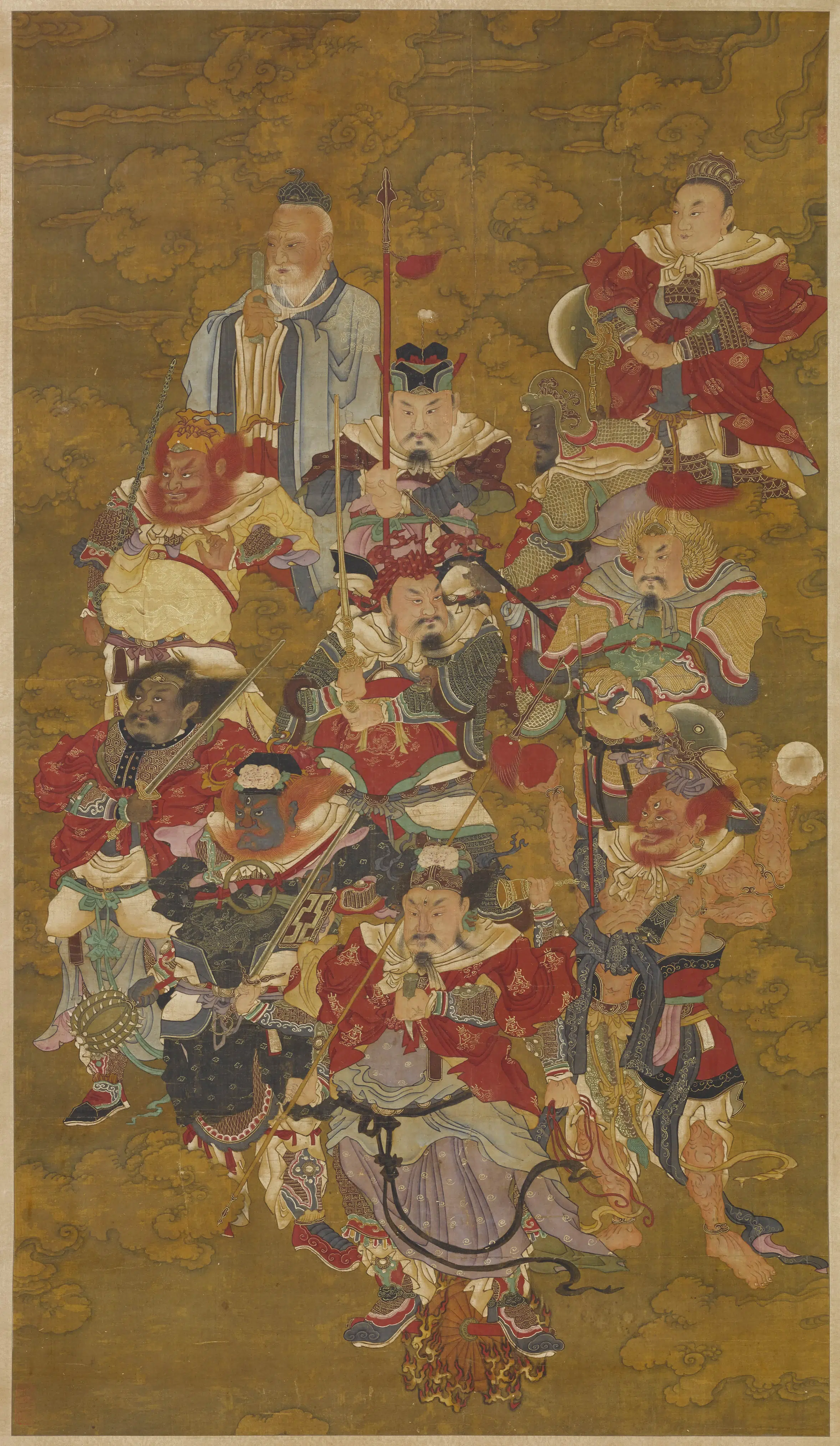 清代【佚名】《雷部神将图轴》